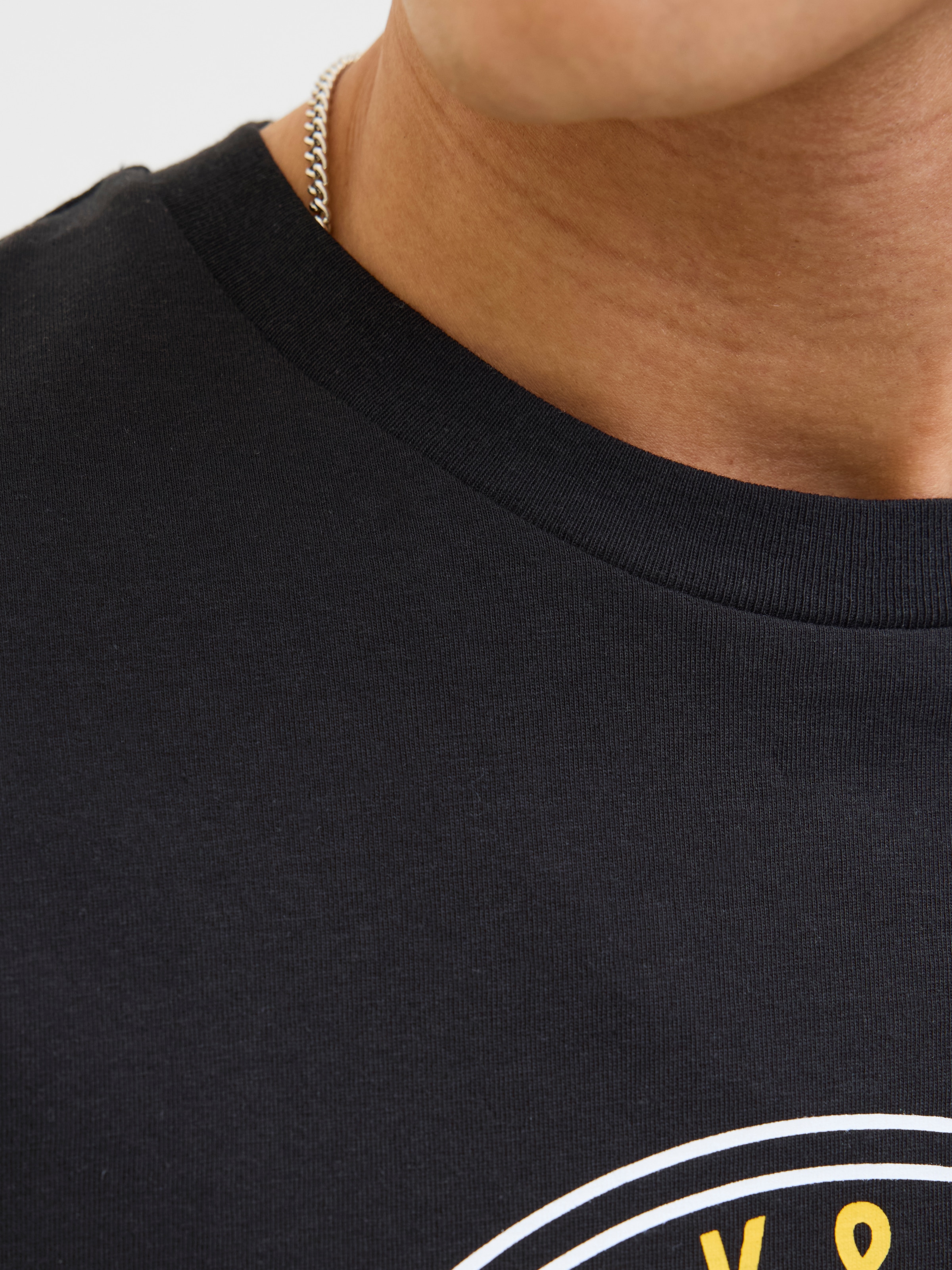 Jack & Jones Rundhalsshirt »JJPALM TEE SS CREW NECK LN«