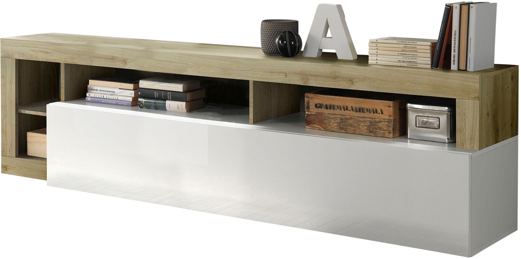 Home affaire Lowboard "Hamburg, TV-Bank" Breite 210 cm günstig online kaufen