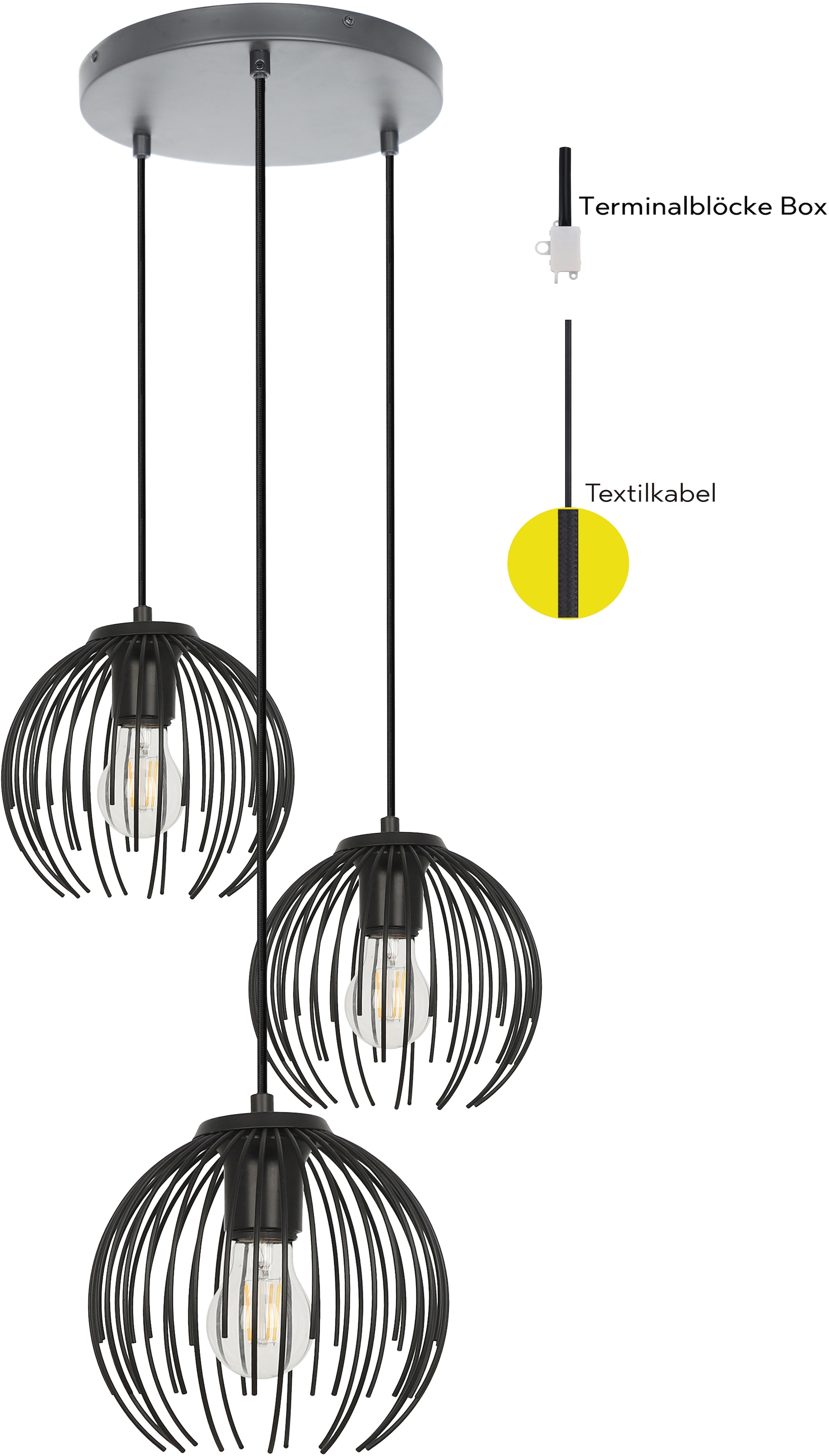 OTTO home Pendelleuchte »Tonnia« E27 1 Stk.