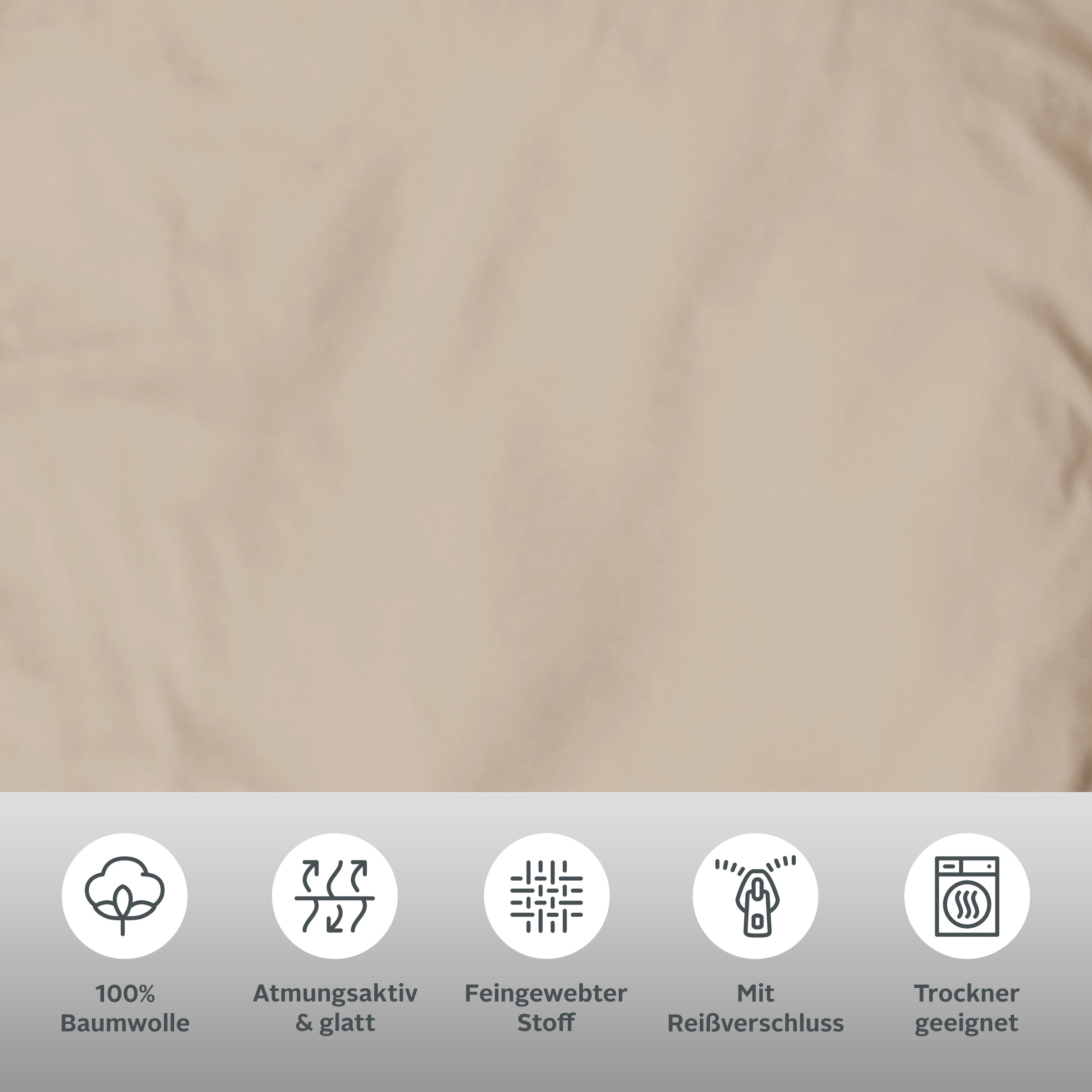 Thumbnail - OTTO home Bettwäsche "Mila in 135x200, 155x220 oder 200x200 cm" 2 Mako-Satin, Bettwäsche aus Baumwolle, unifarbene Bettw...