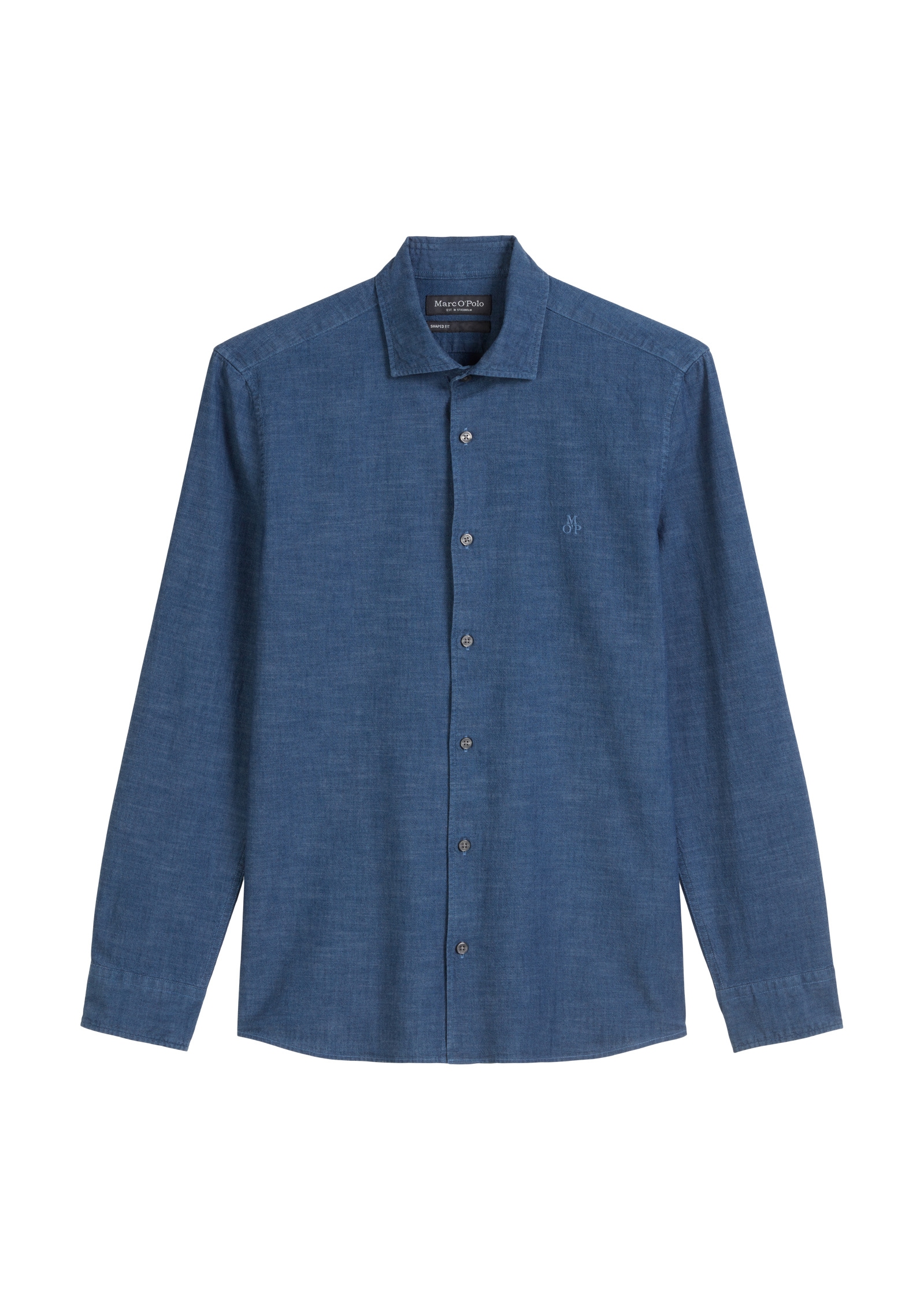 Marc O'Polo Langarmhemd »aus leichtem Bio-Baumwoll-Chambray«