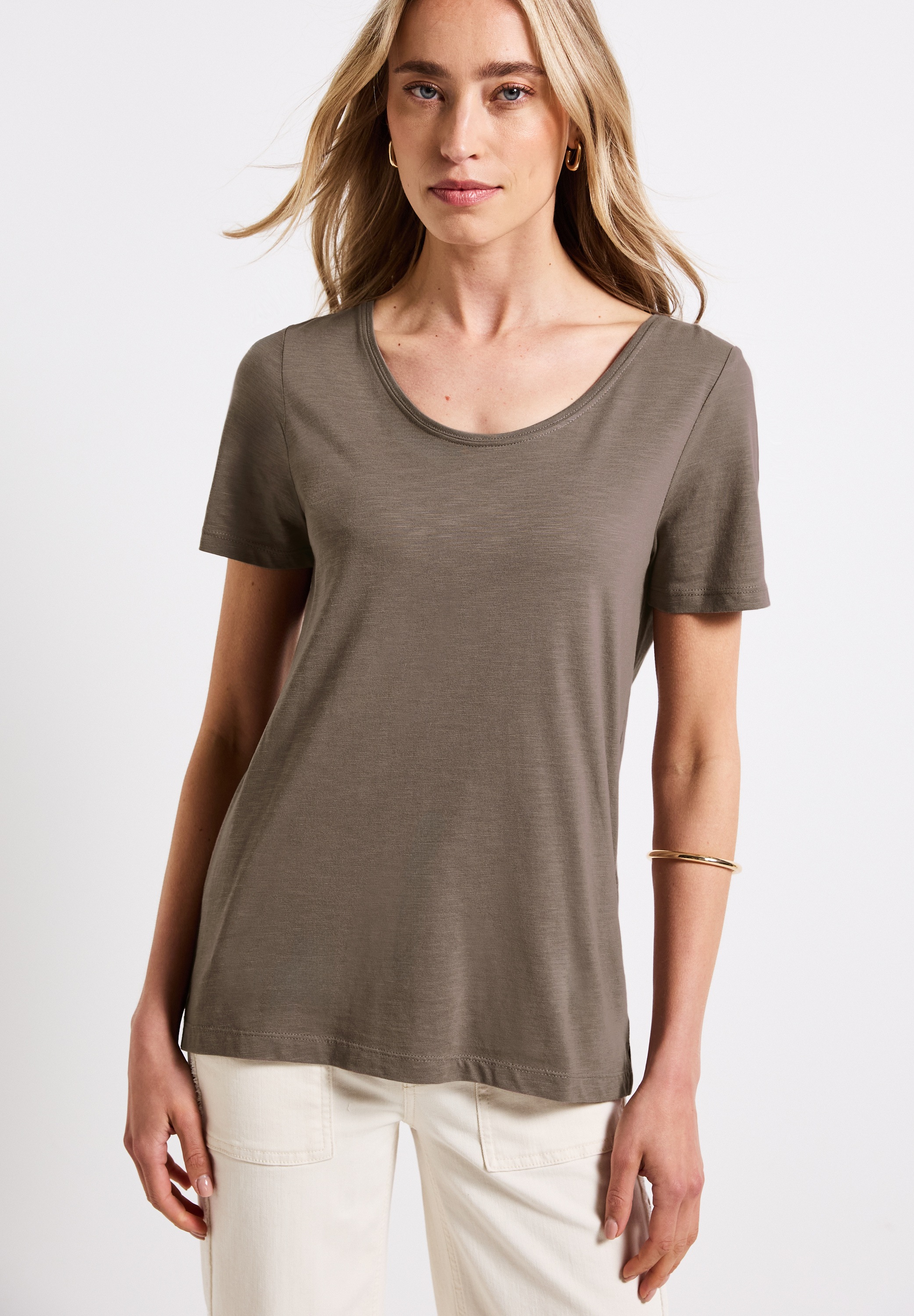 STREET ONE V-Shirt, mit V-Ausschnitt günstig online kaufen