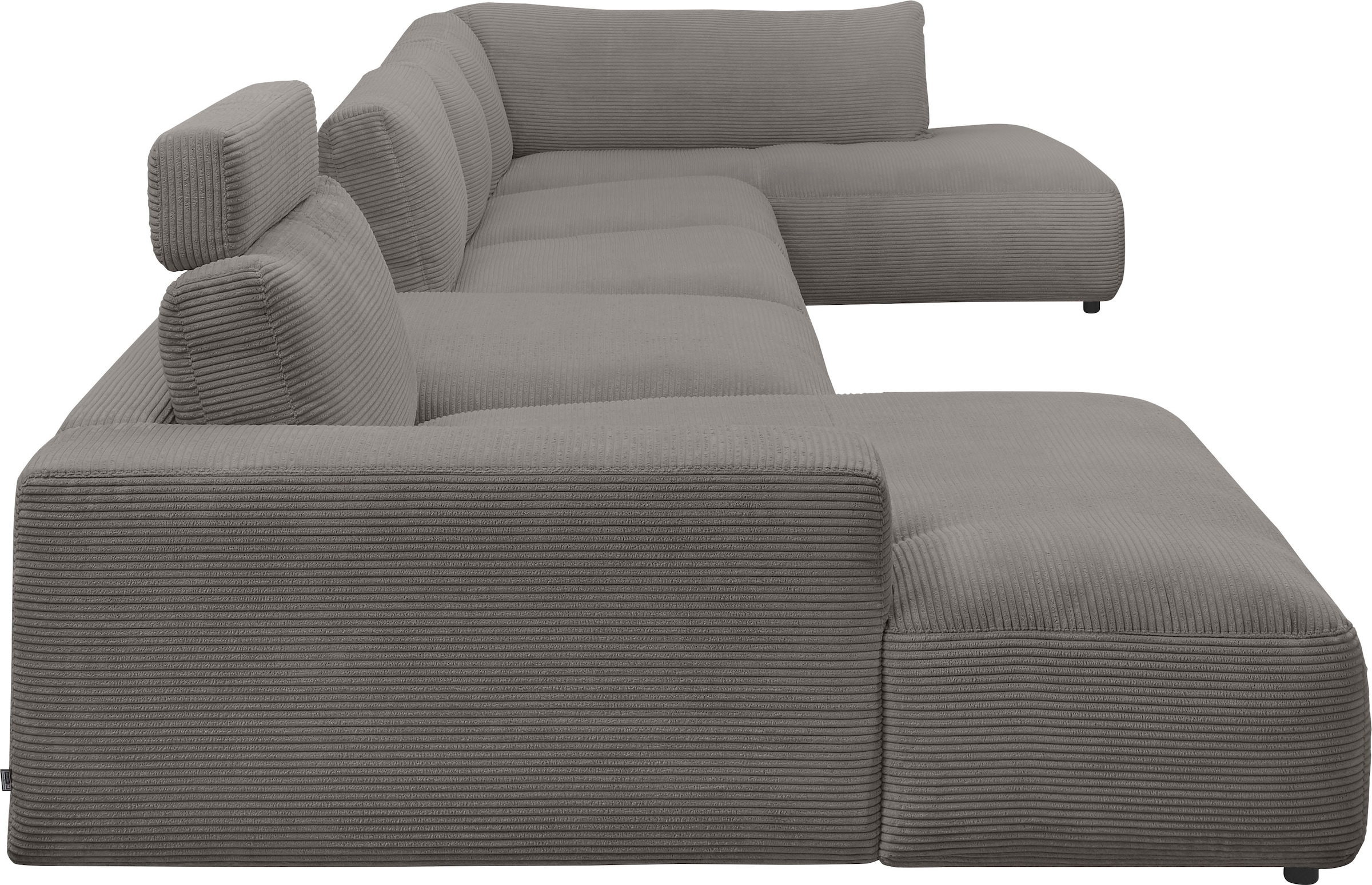 Musterring Wohnlandschaft »Lucia U-Form«, Cord-Bezug, inklusive Kopfstütze, Gesamtbreite 524 cm