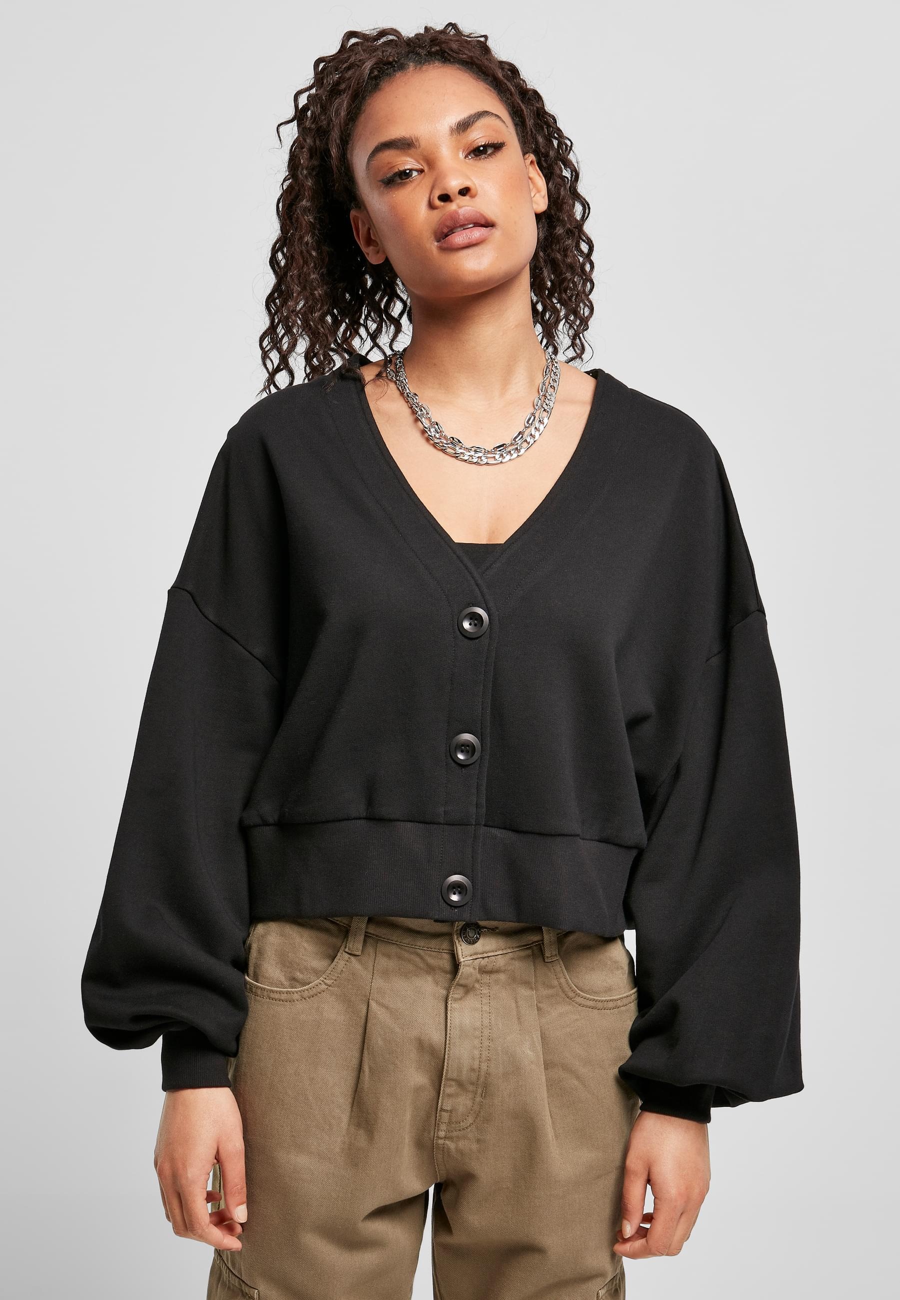 URBAN CLASSICS Sweatjacke »Urban Classics Damen«