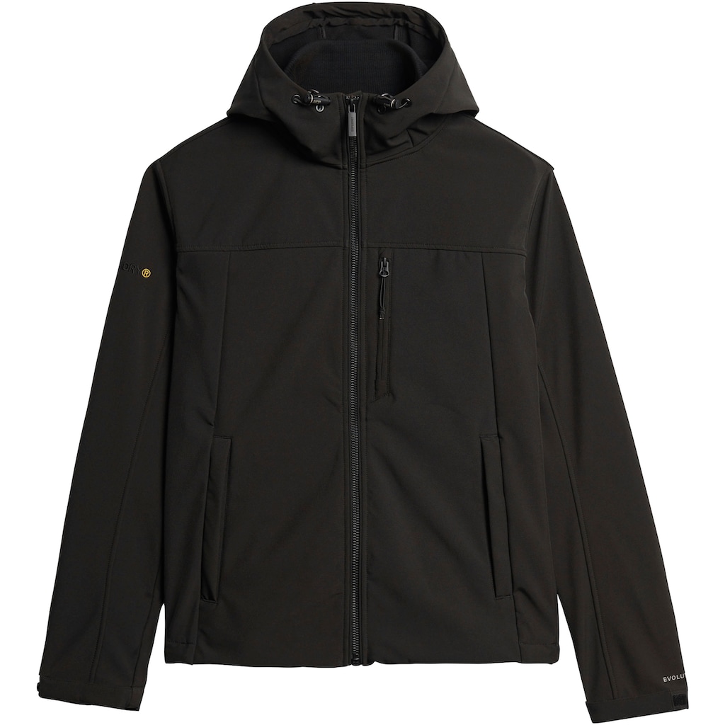 Superdry Softshelljacke »SD-HOODED SOFT SHELL TREKKER JKT«, mit Kapuze