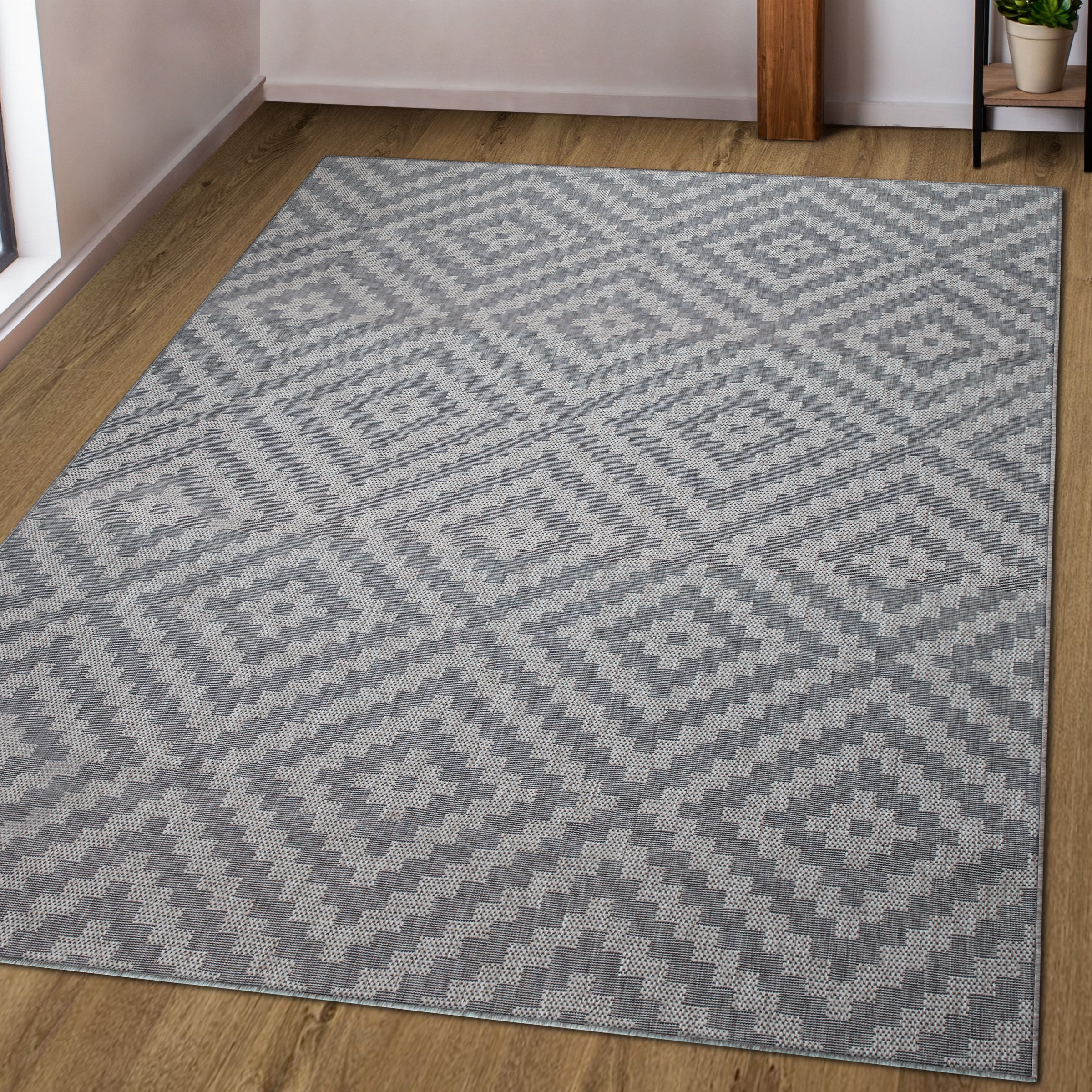 my home Teppich »Cordoba auch als Läufer erhältlich«, rechteckig, 3 mm Höhe, In- und Outdoor geeignet, Sisal-Optik, Wetterfest & UV-beständig, Boho