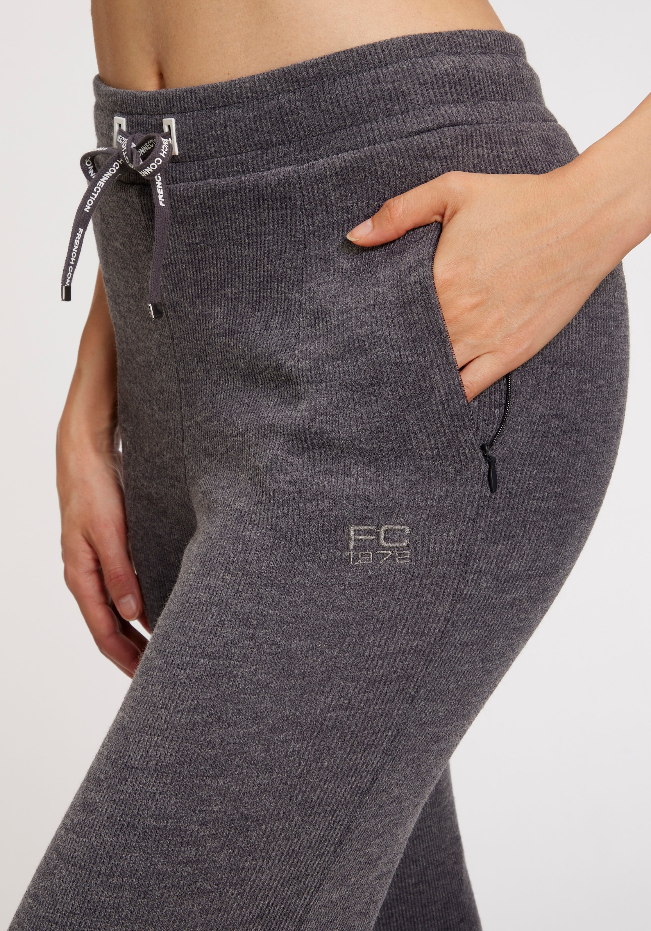 French Connection Loungepants, in gerippter Strickoptik