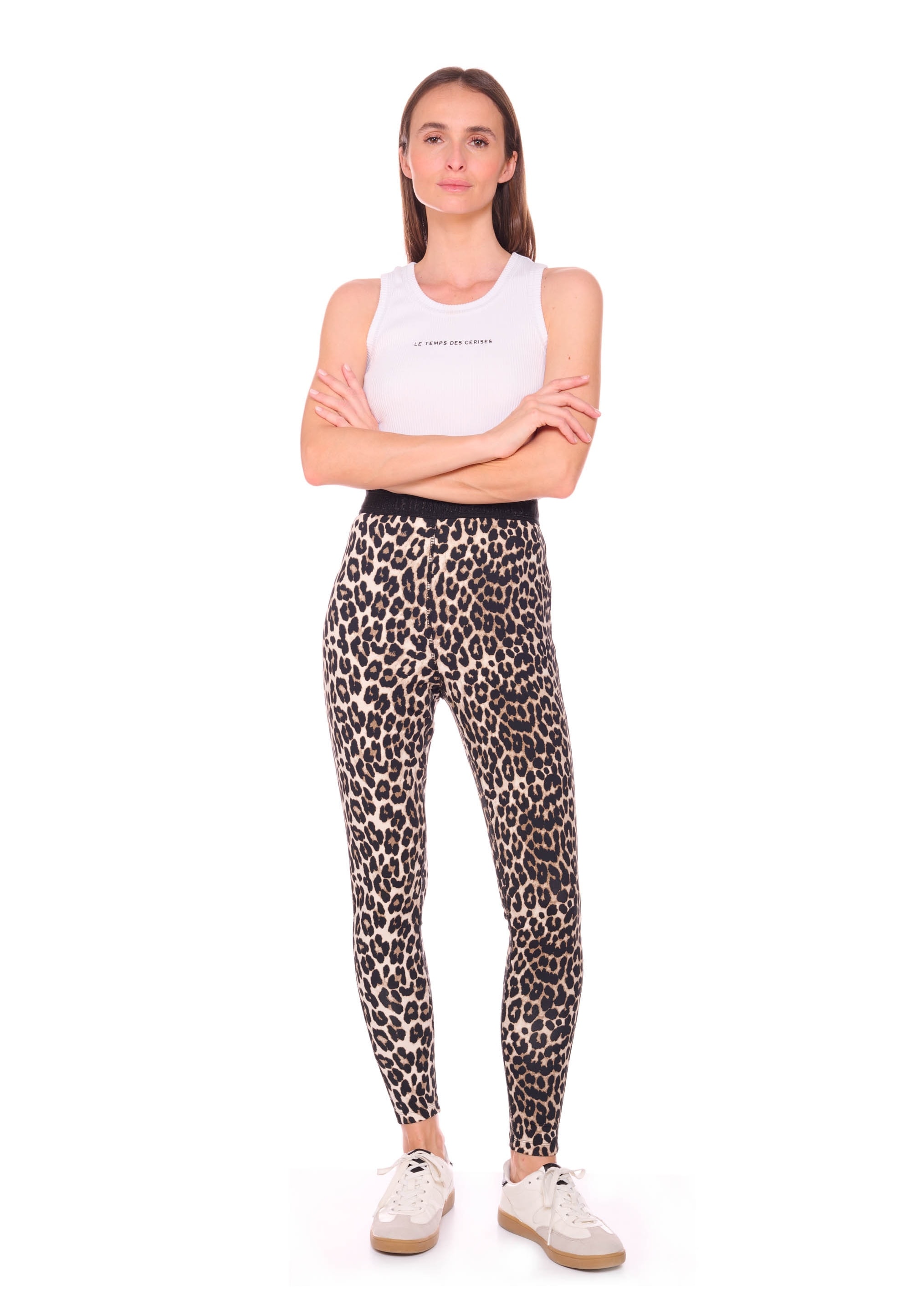Le Temps Des Cerises Leggings »ZAYN«, in angesagter Leo-Optik