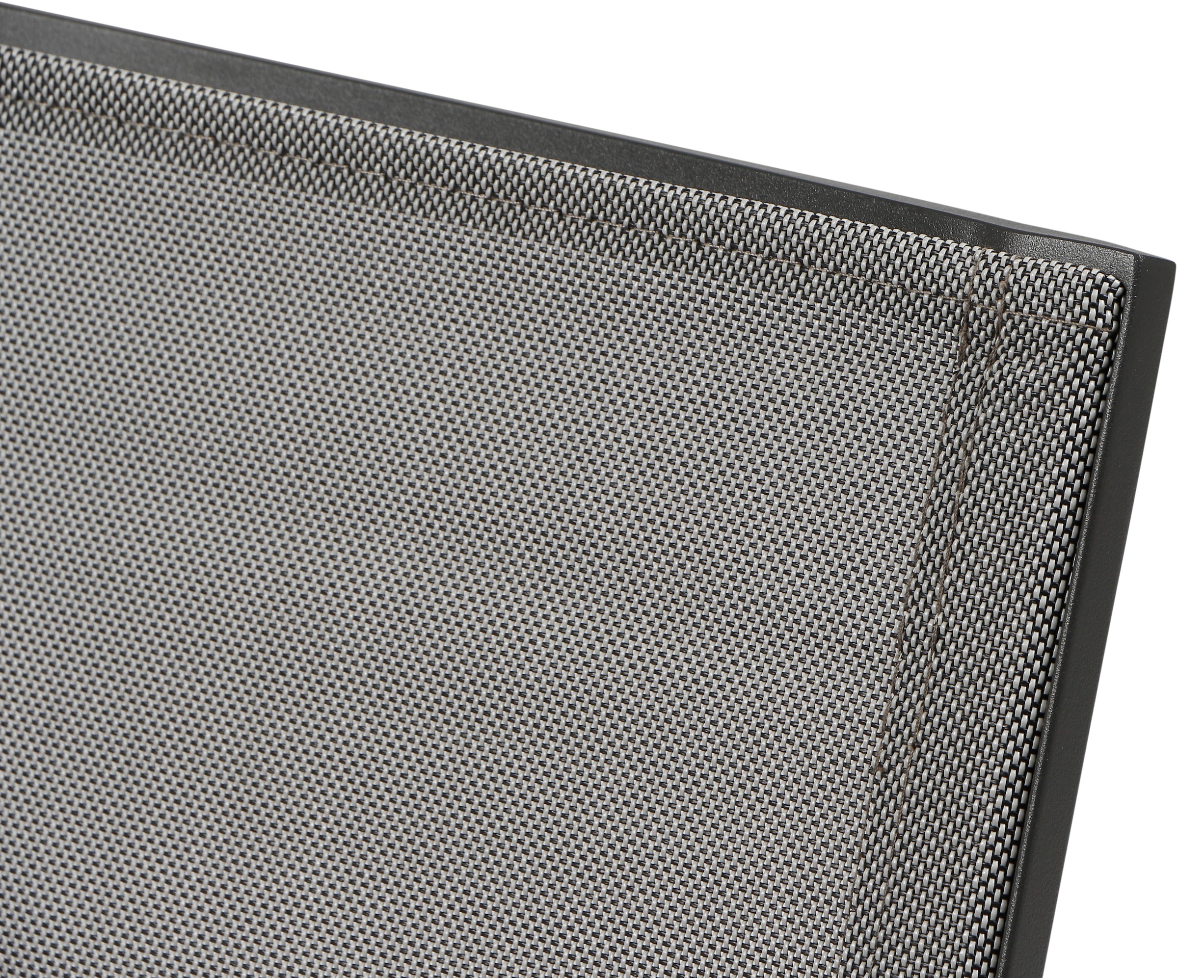 Siena Garden Gartensessel »VELIA Stapelsessel matt anthrazit« Gestell aus Aluminium, Ranotex®-Gewebe dunkelgrau