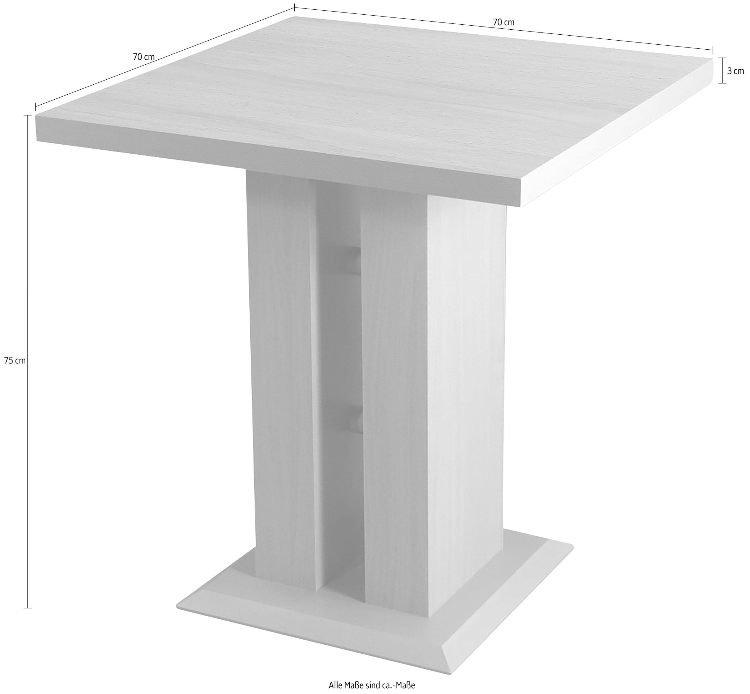 INOSIGN Säulen-Esstisch »Luxor«, Breite 70 cm