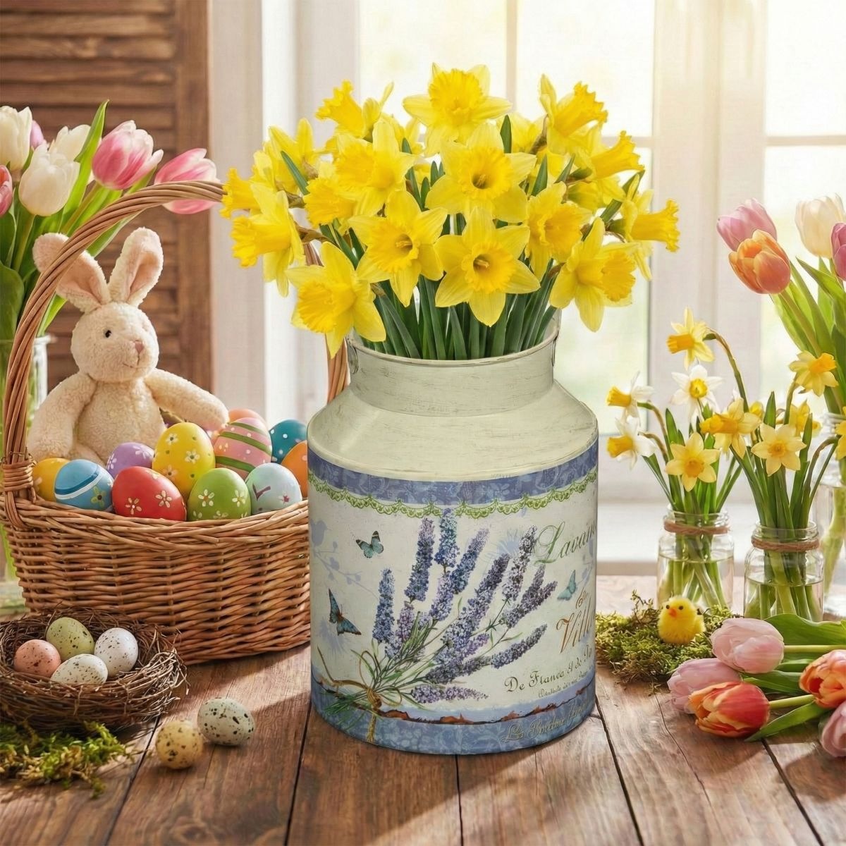 Ambiente Haus Dekovase "Lavendel - Milchkanne" günstig online kaufen