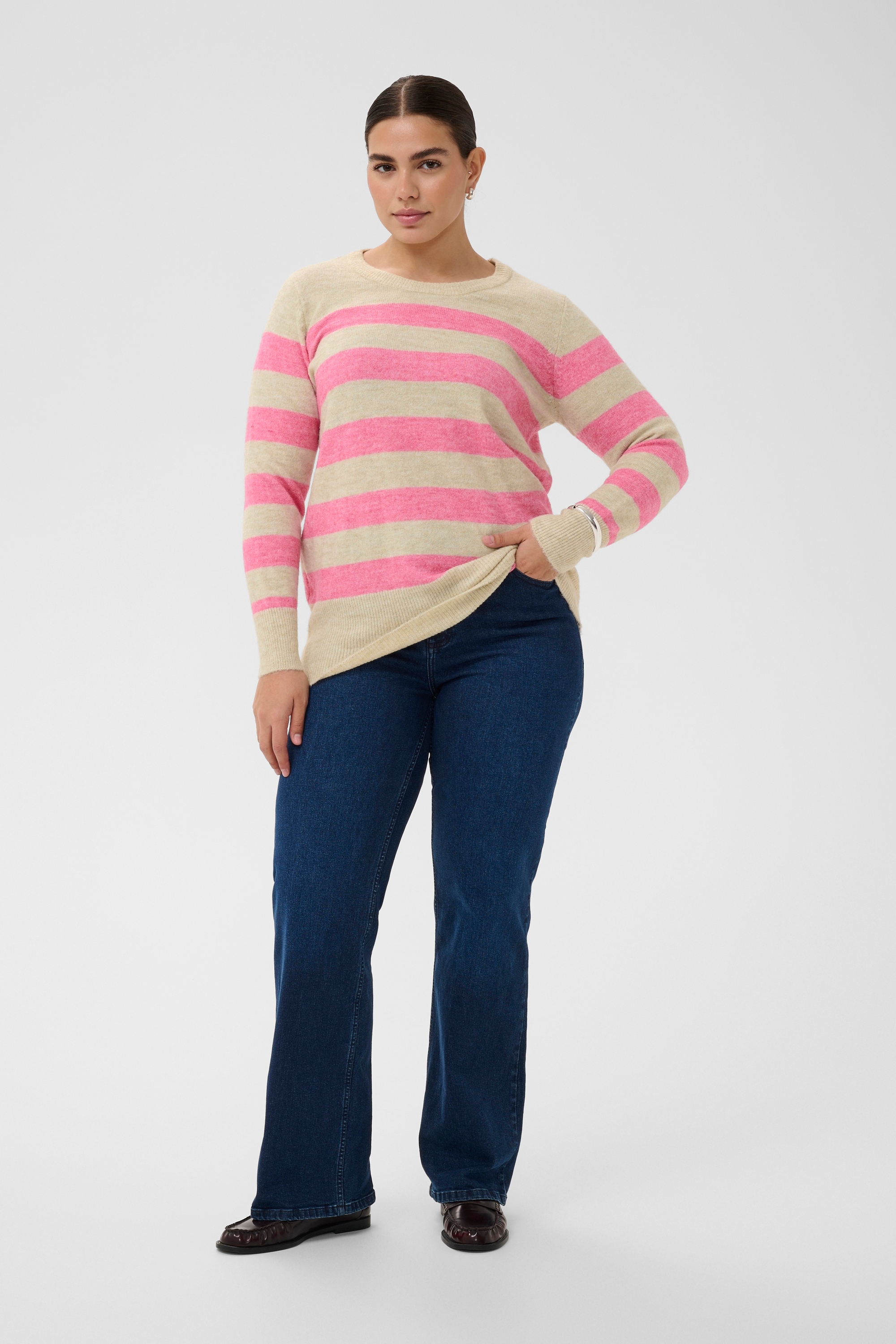 KAFFE Curve Strickpullover »Damen Strickpullover KCniela«
