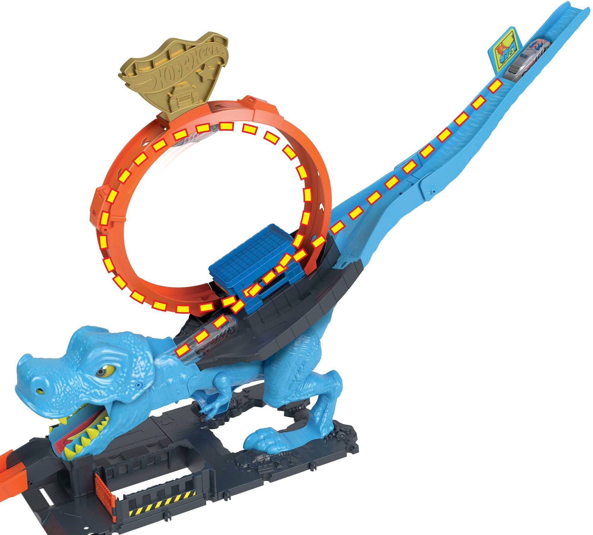 Hot Wheels Spiel-Parkgarage »City Trackset T-Rex Looping inkl. Auto«