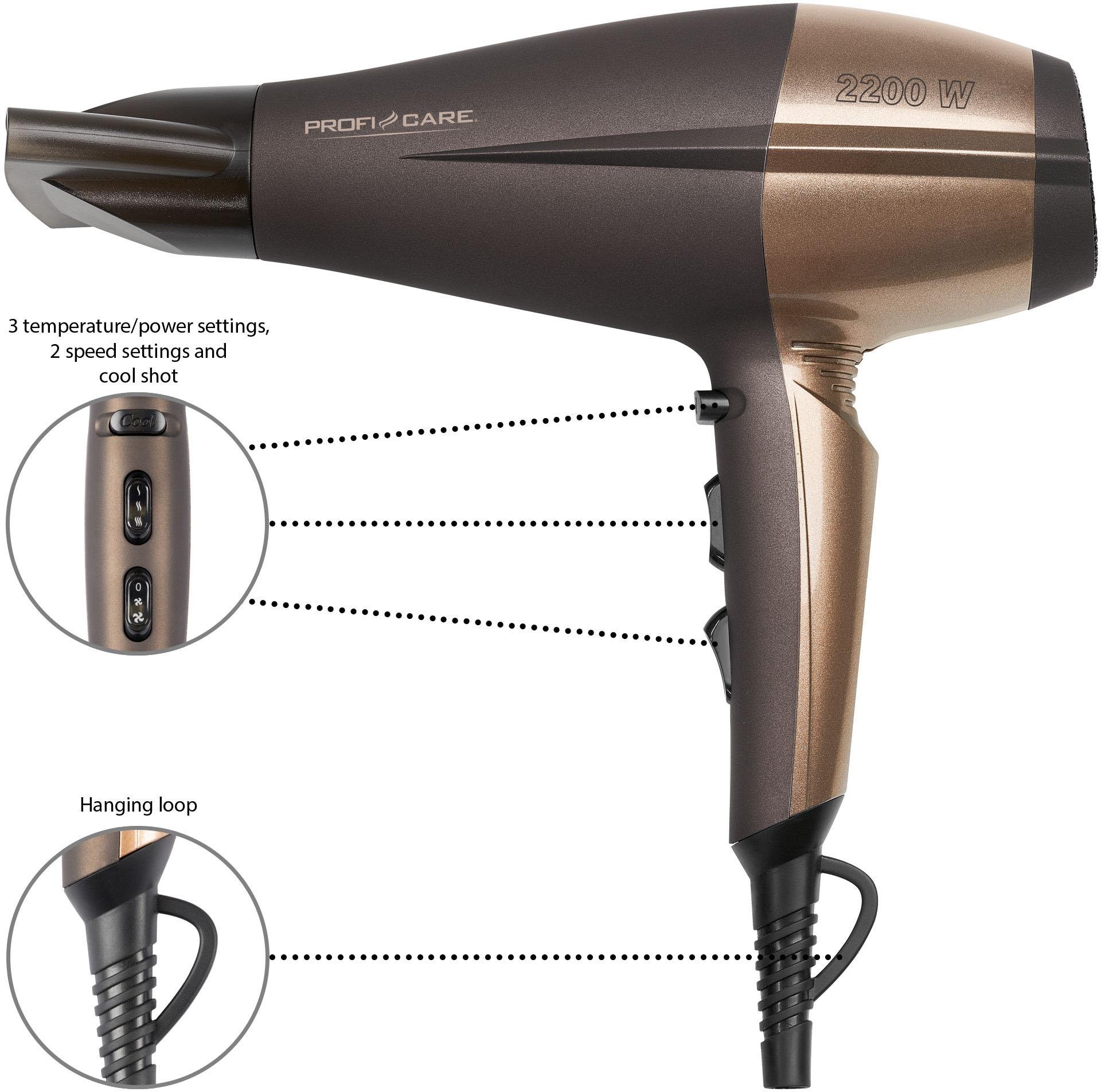 ProfiCare Haartrockner »PC-HT 3010«, 2200 W, 1 Aufsätze
