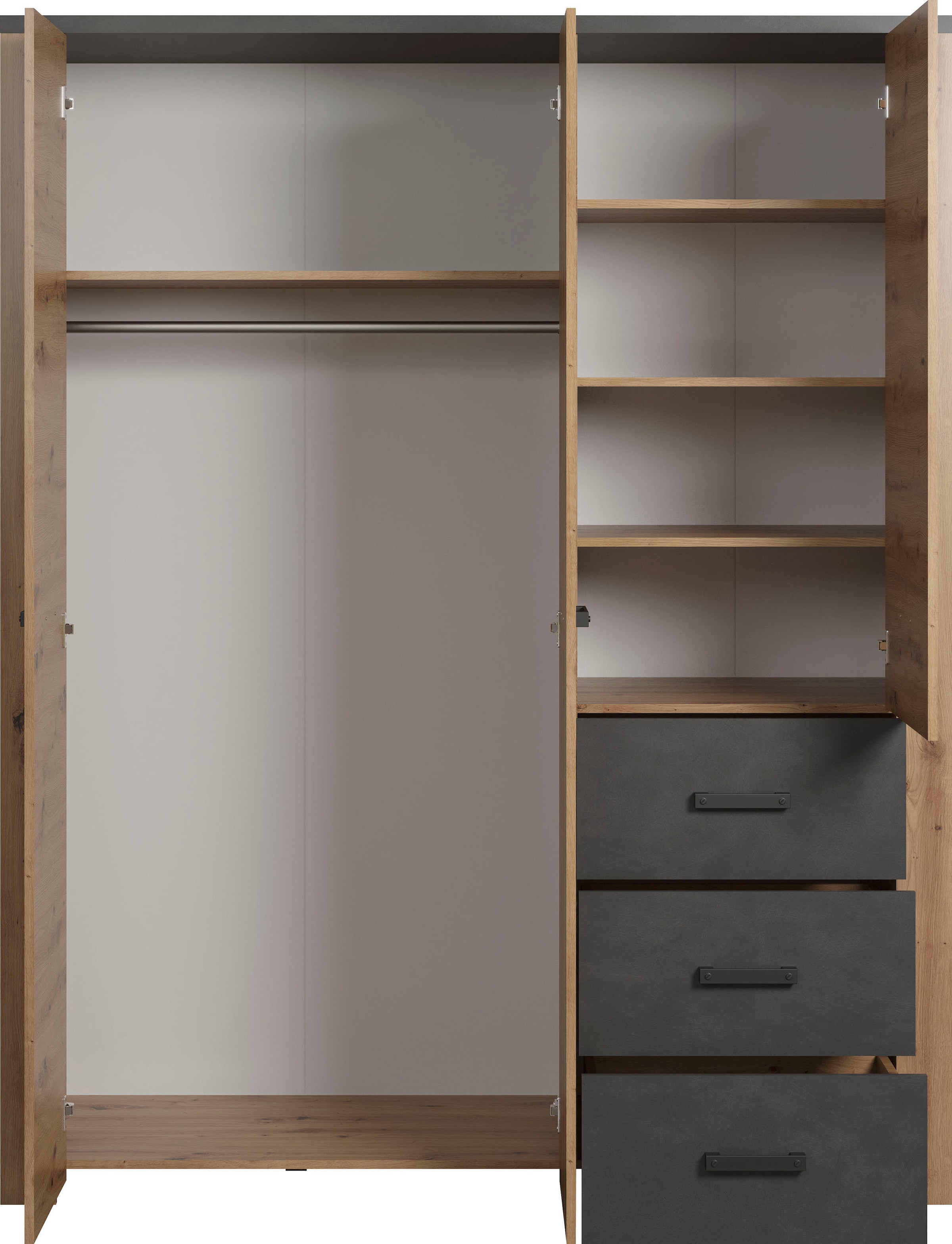 Home affaire Kleiderschrank »Ambres«, (1 St.)