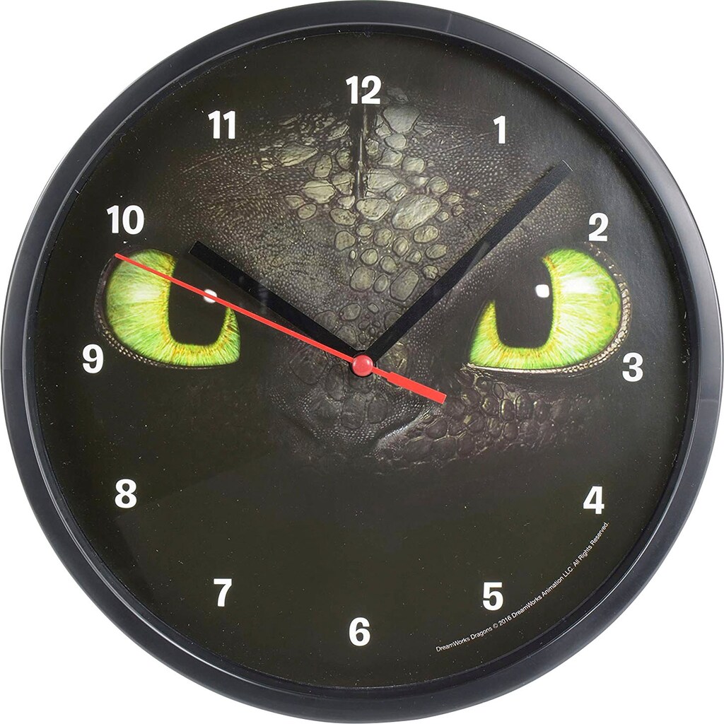 United Labels® Merchandise-Figur »Dreamworks Dragons - Ohnezahn Wanduhr«