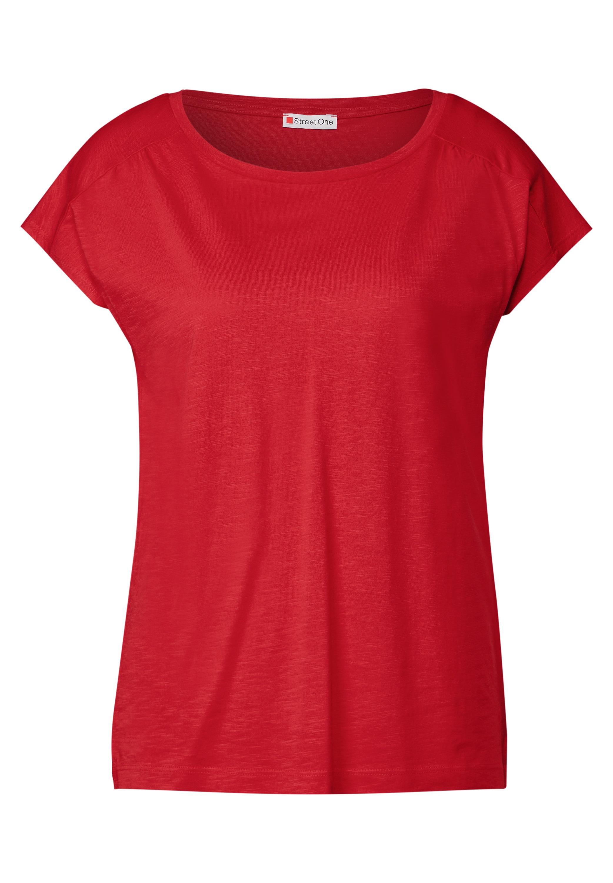 STREET ONE T-Shirt, mit Seitlichen Einschlitzen am Saum
