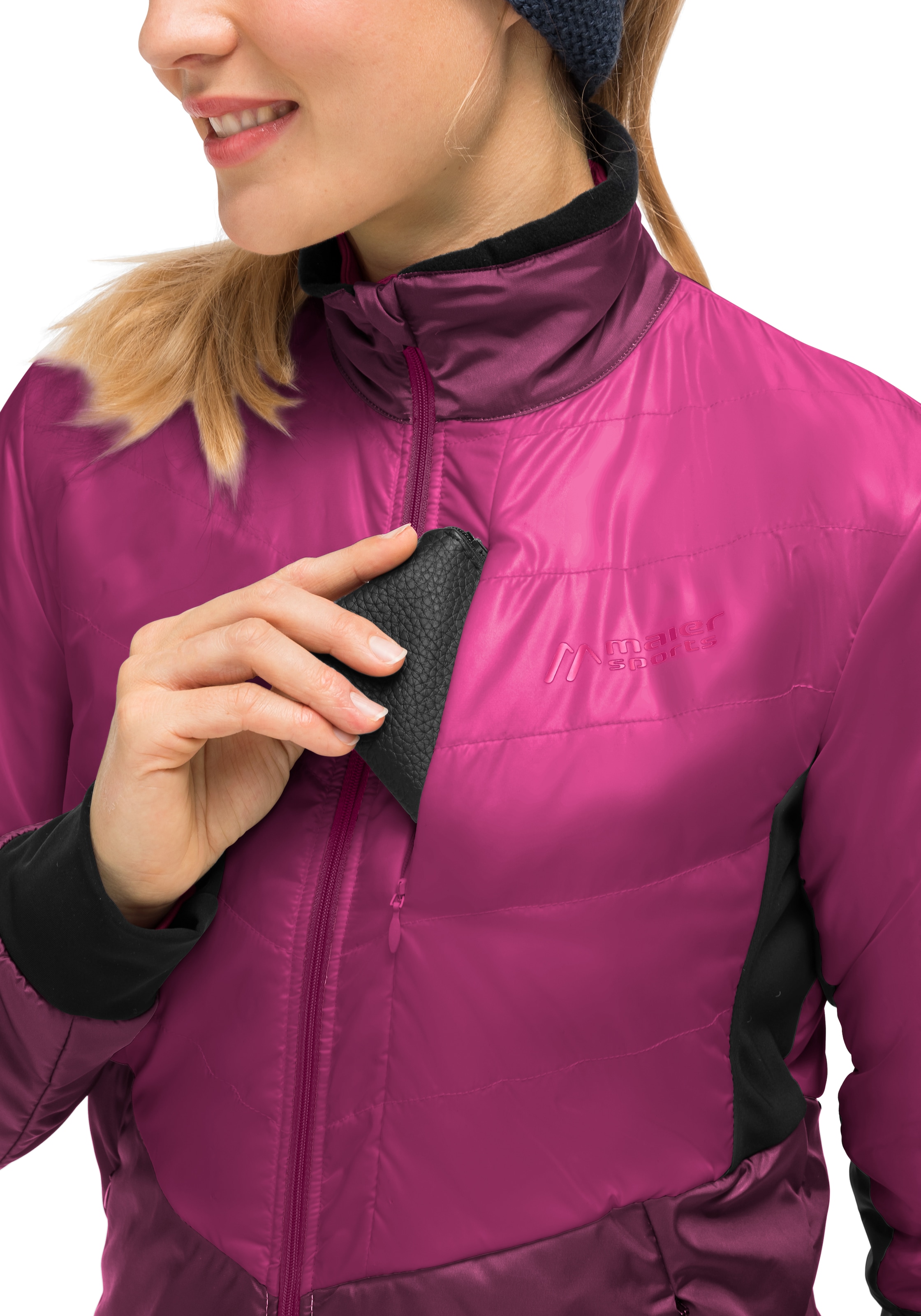Maier Sports Skijacke »Skjoma Wool W«, Damen Langlaufjacke, wattierte Outdoorjacke mit 3 geräumige Taschen