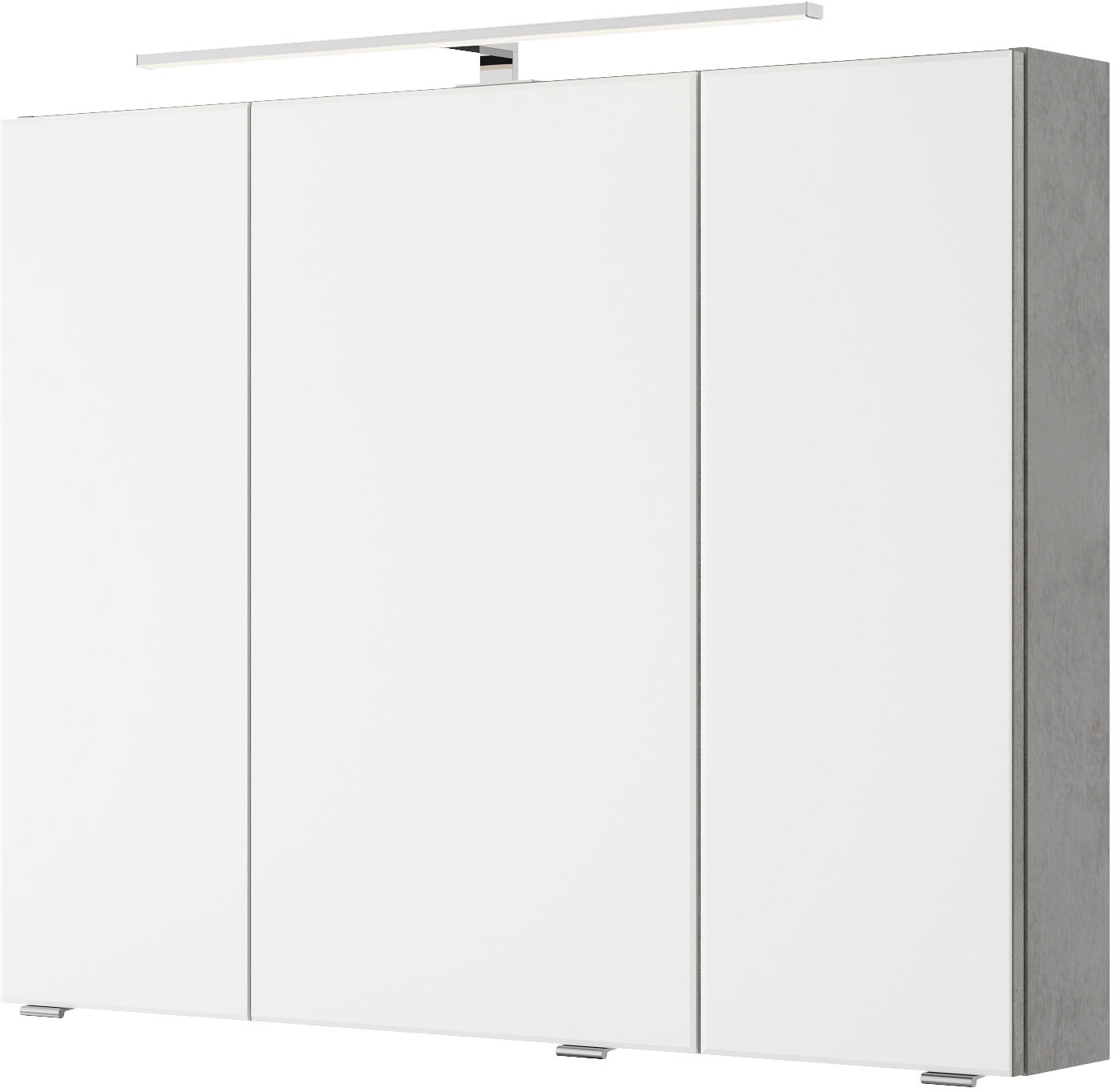 Saphir Badmöbel-Set »Serie 4035 2-teilig, Keramikwaschtisch mit LED-Spiegelschrank«, (Set), 90 cm breit, inkl. Türdämpfer, 2 Schubladen, 3 Türen, 6 Einlegeböden