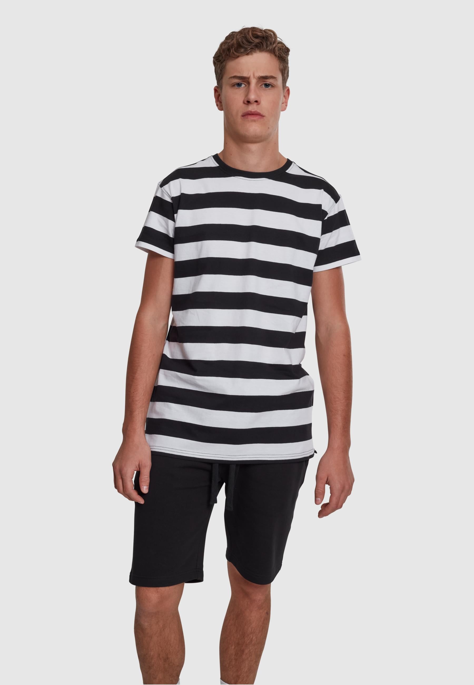 URBAN CLASSICS T-Shirt »Urban Classics Herren Block Stripe Tee«, (1 tlg.)