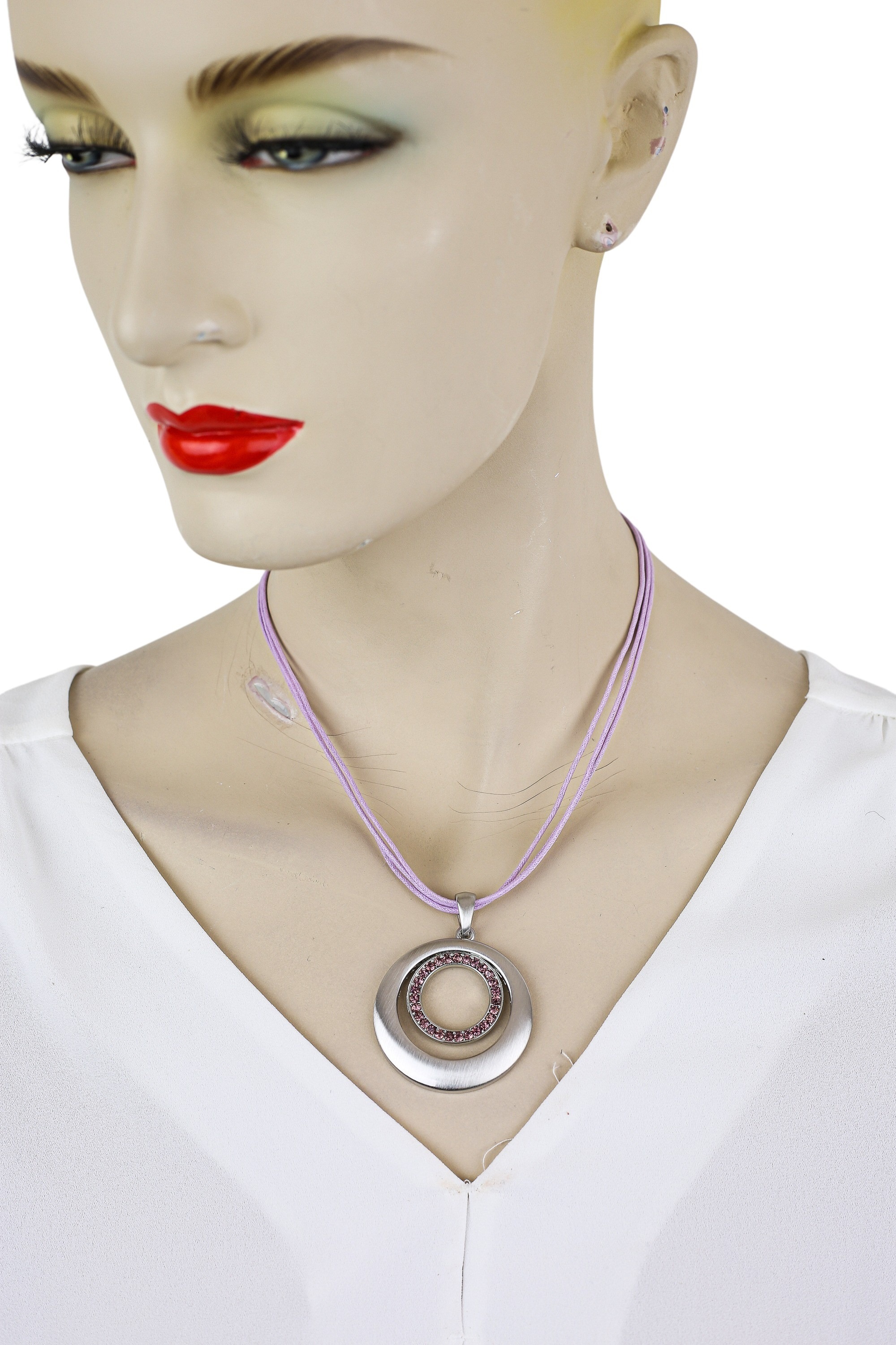 COLLEZIONE ALESSANDRO Kette mit Anhänger »Chania« mit kleinen Glassteinen