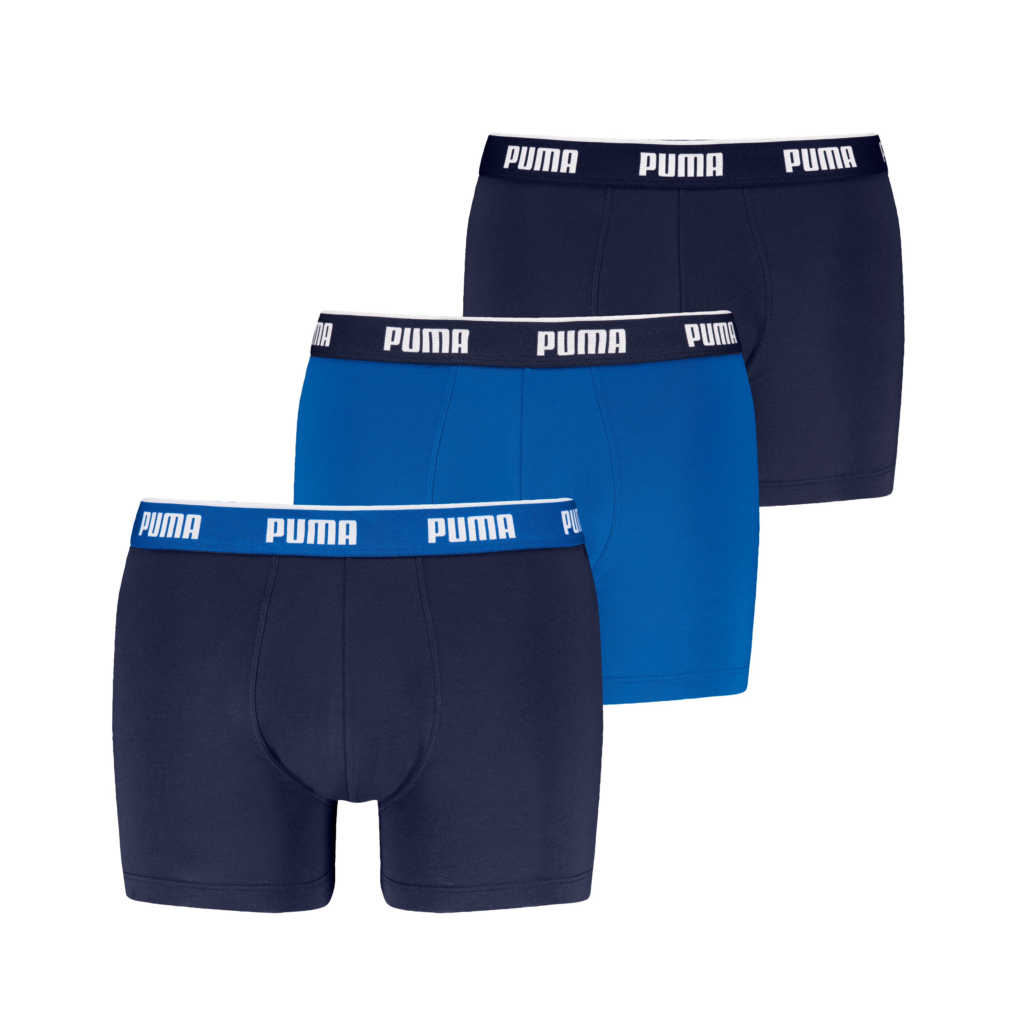 PUMA Boxershorts "PUMA MEN EVERYDAY BASIC BOXERS 3P" Komfortabler elastischer Logobund