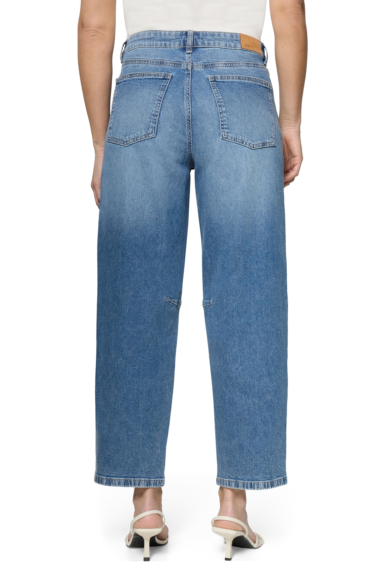 Zero Regular-fit-Jeans »Damen fit Jeans mit Waschung«