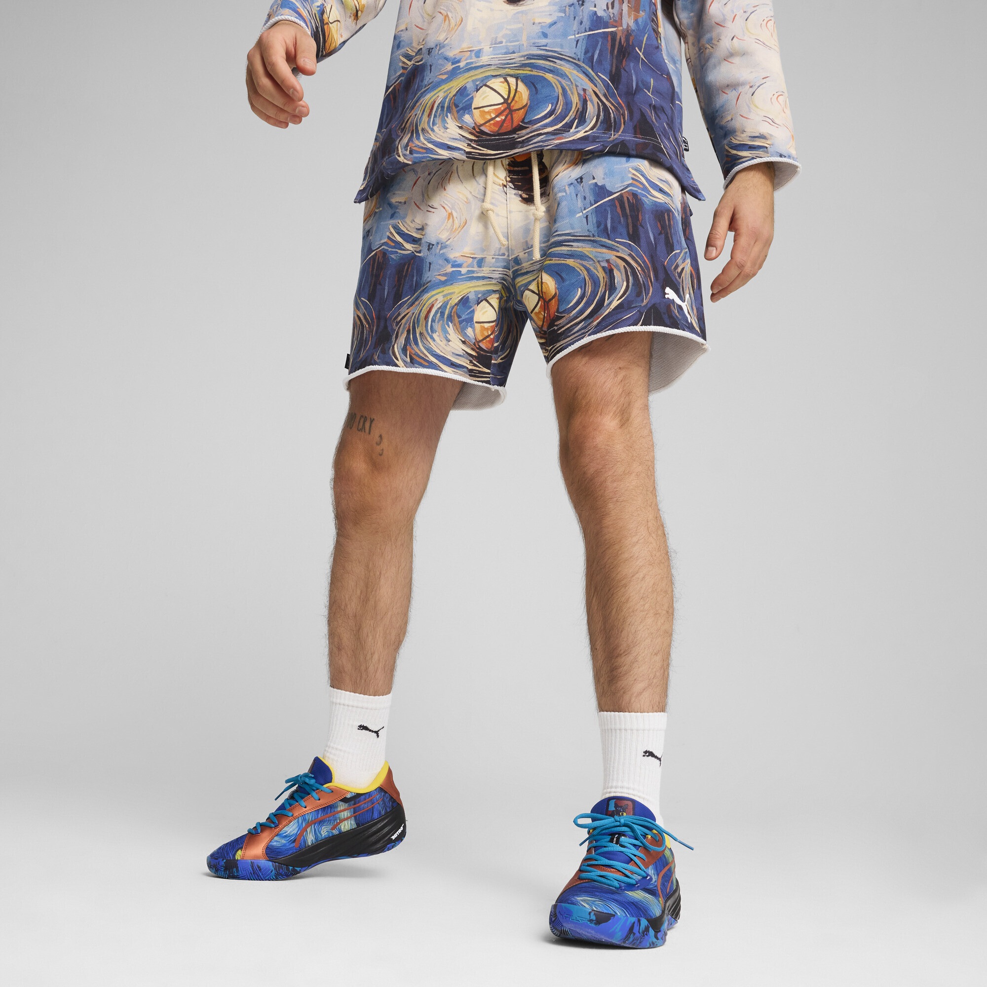 PUMA Shorts »Dylan Exhibit Terry Basketballshorts Herren«