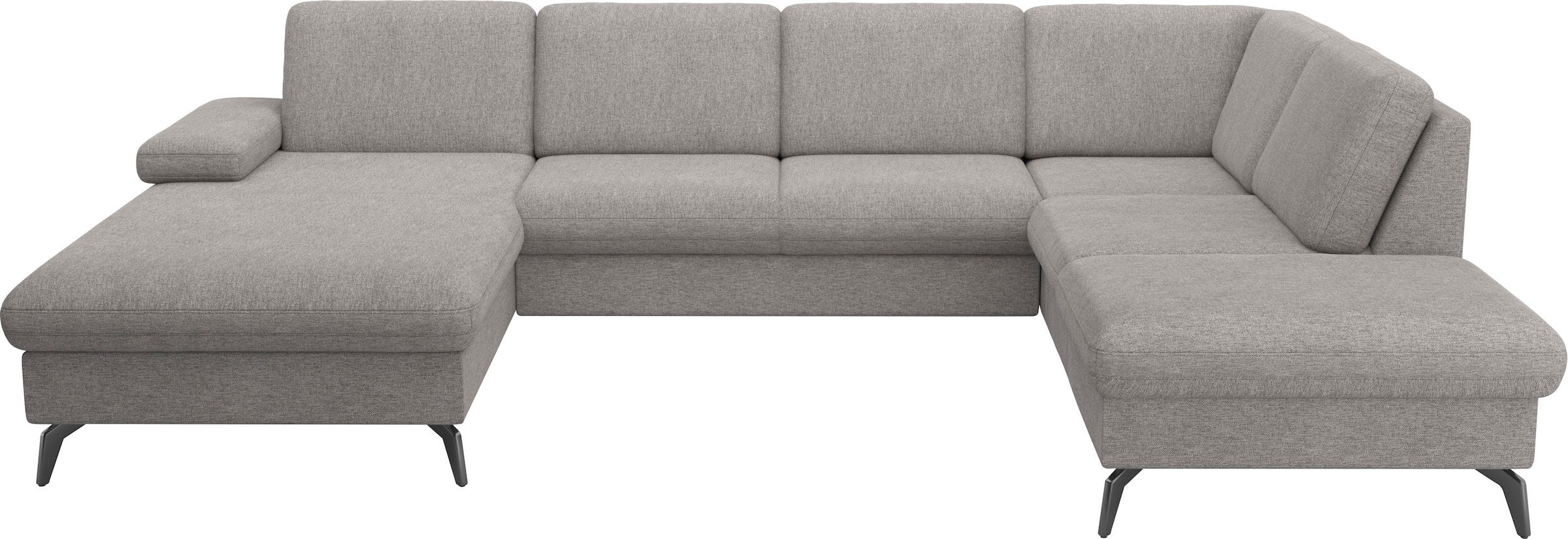 sit&more Wohnlandschaft »Morris Jubi U-Form«, inkl. Armteilfunktion und 1 Zierkissen, wahlweise mit Bettfunktion