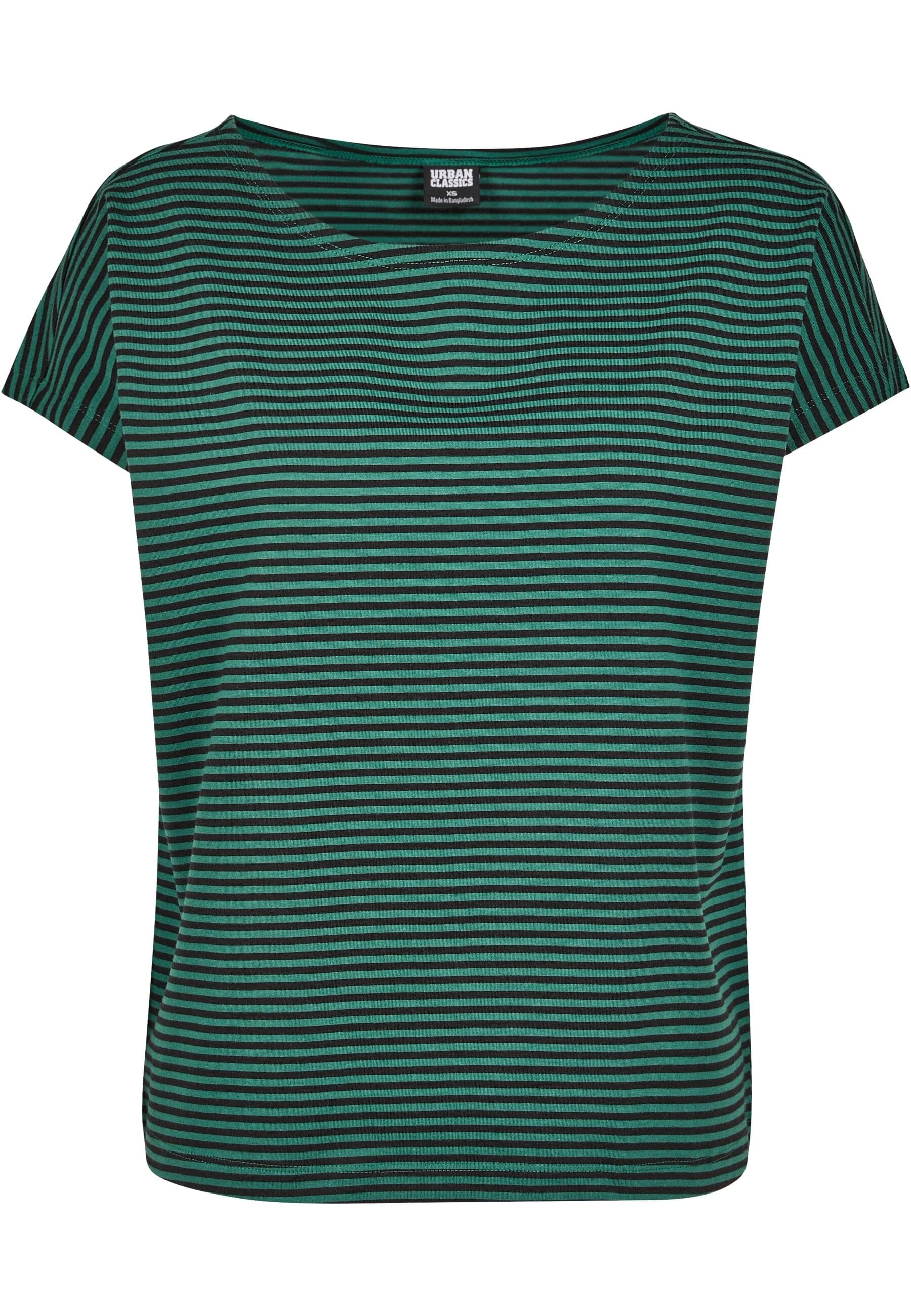 URBAN CLASSICS Kurzarmshirt "Urban Classics Damen Ladies Yarn Dyed Baby Stripe Tee"