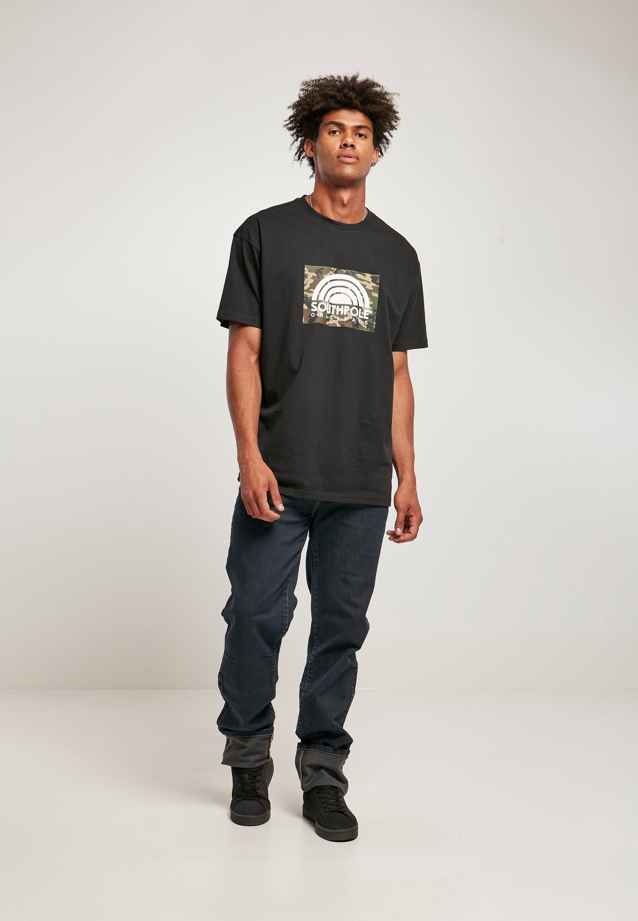 Southpole Bequeme Jeans »Southpole Herren Southpole Turn Up Denim«, (1 tlg.)