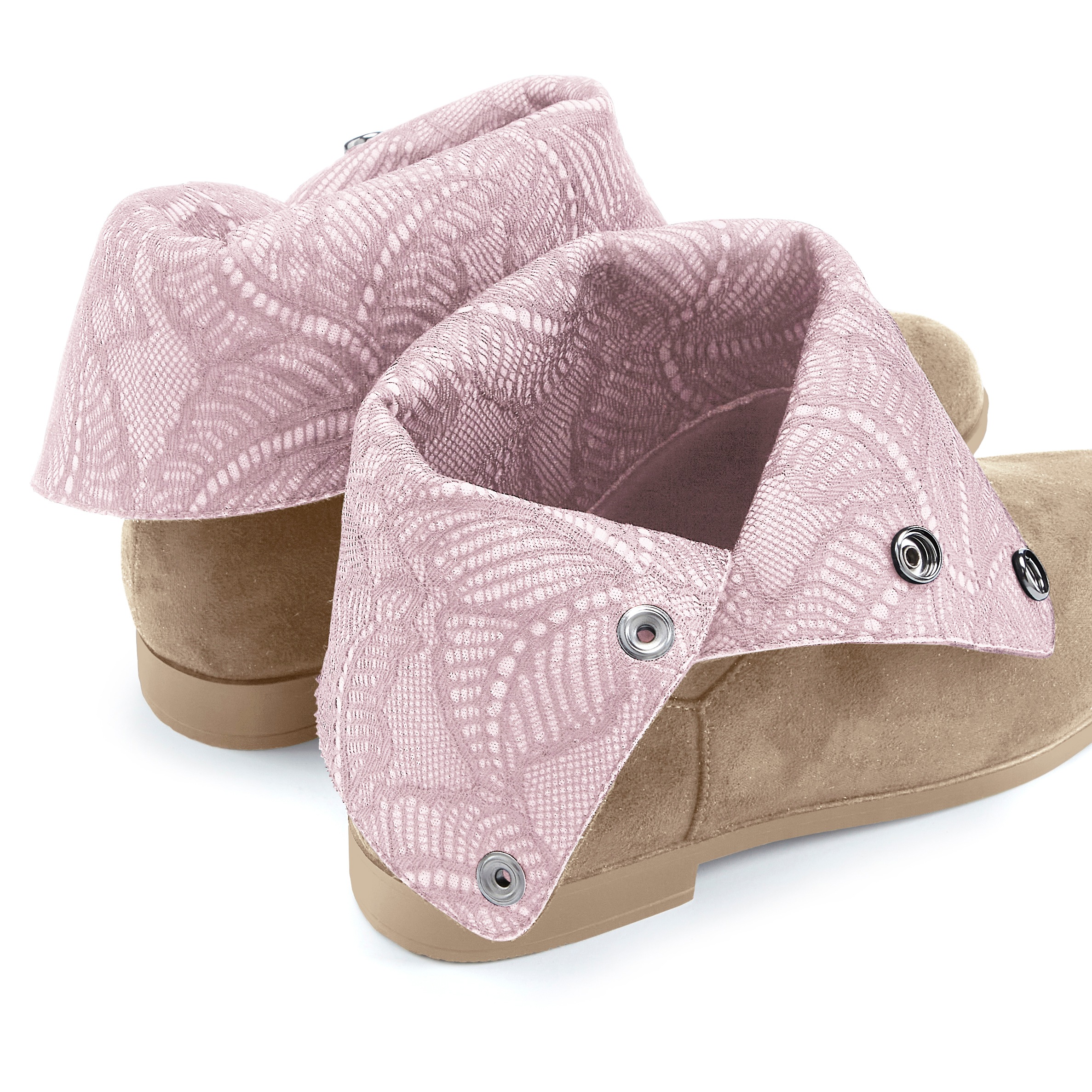 LASCANA Stiefelette  mit Knöpfen zum individuellen Verstellen VEGAN