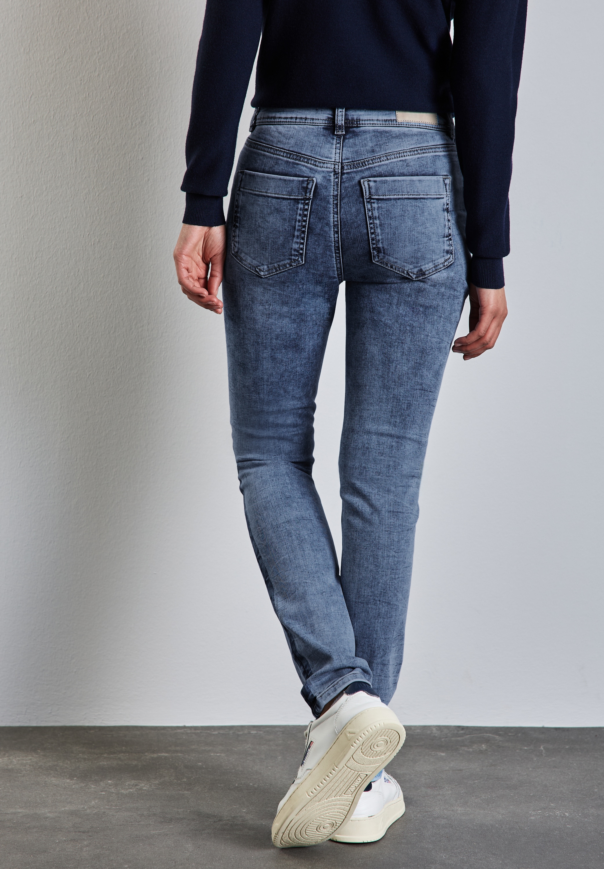 STREET ONE Slim-fit-Jeans, Middle Waist günstig online kaufen