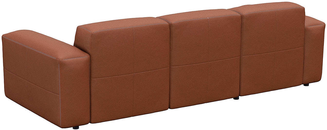 FLEXLUX Ecksofa »Lucera Chaislongue rechts oder links, L-Form, bequem«, modern & anschmiegsam, Kaltschaum, Stahl-Wellenunterfederung