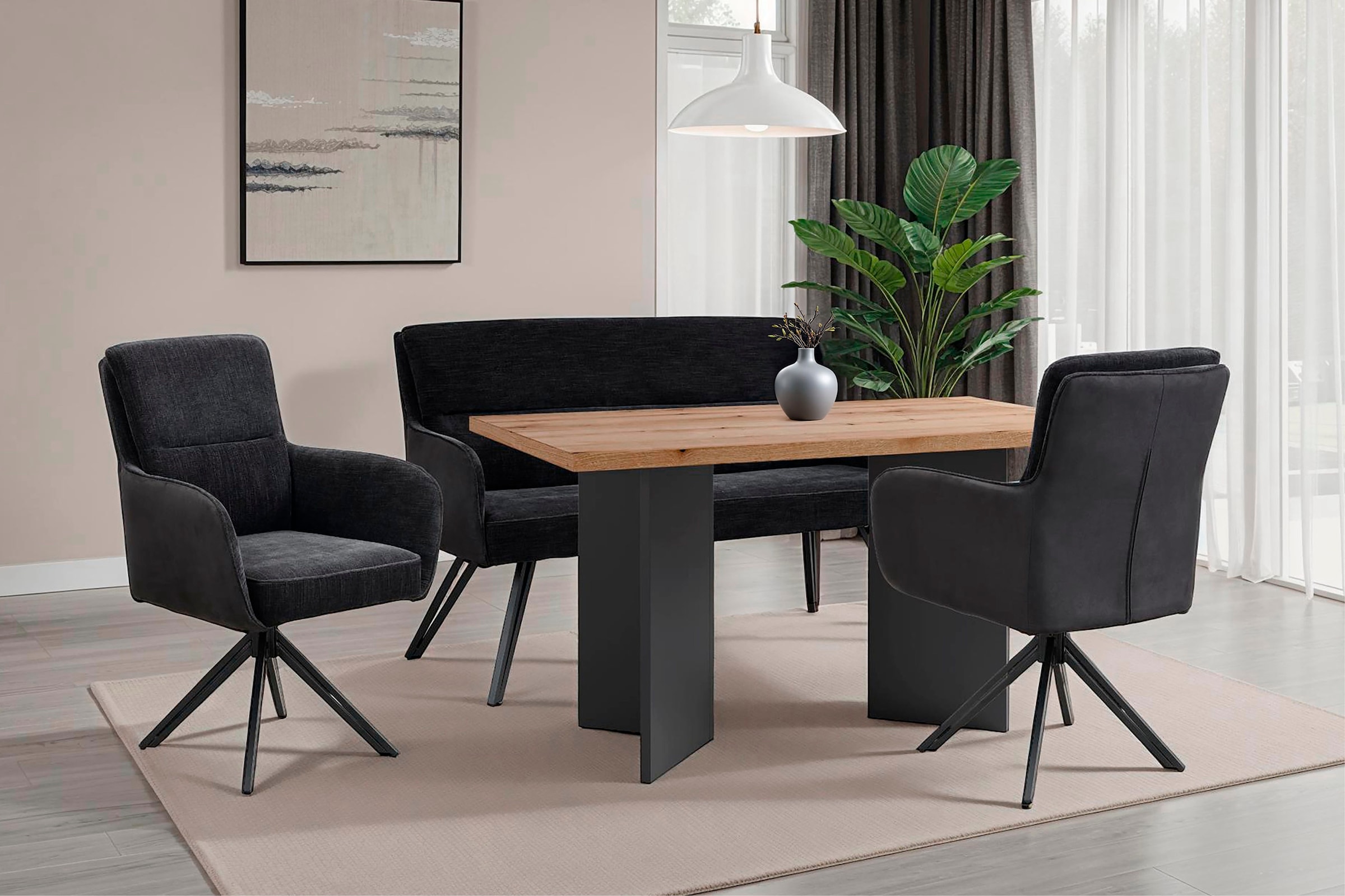 byLIVING Sitzbank »Tino«, (1 St.), mit Federkernpolsterung in 140 oder 160cm, hochwertige Polsterbezüge