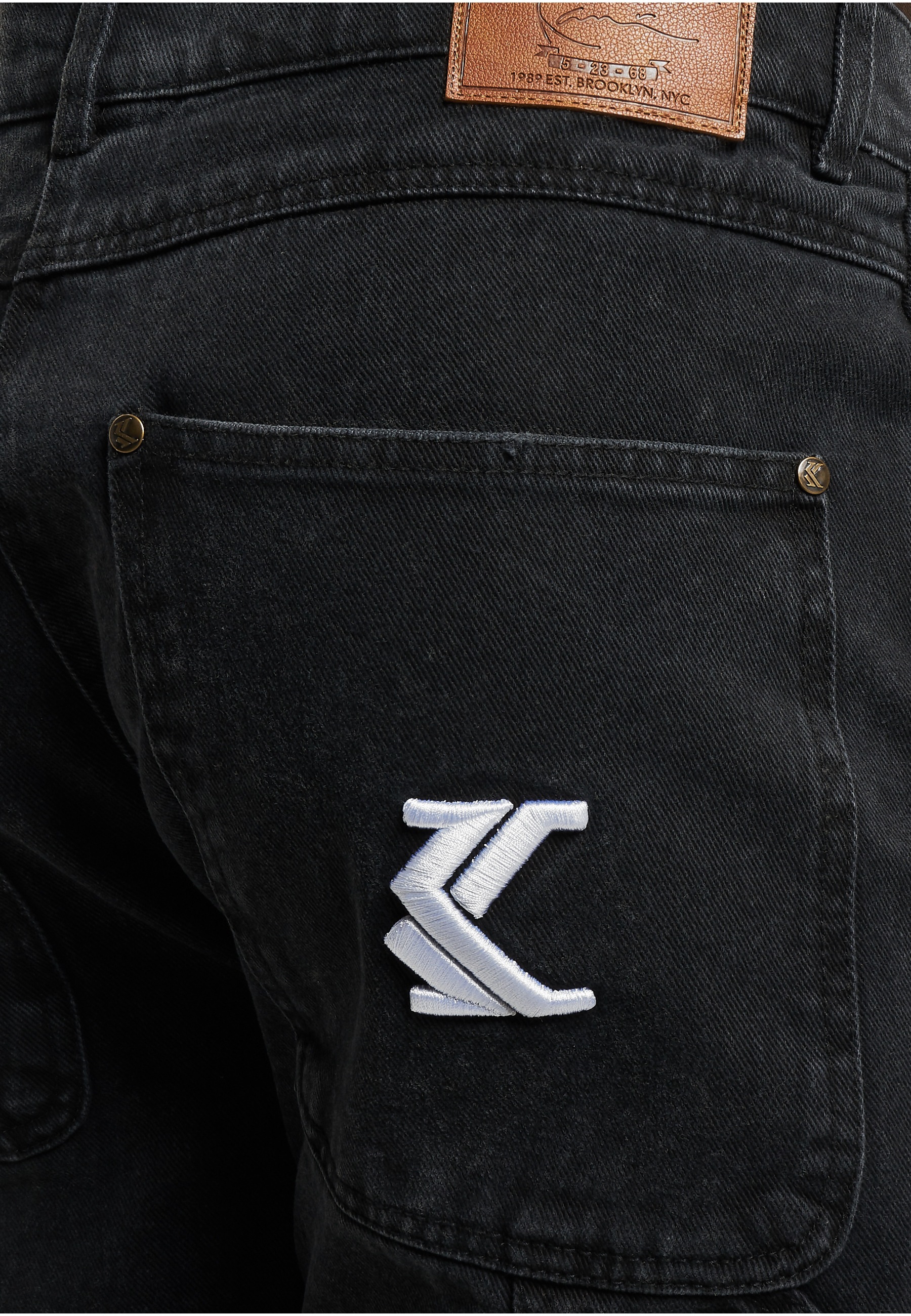 Karl Kani Bequeme Jeans »Karl Kani Herren KK Retro Baggy Workwear Knee Cut Denim« 1 Stk.