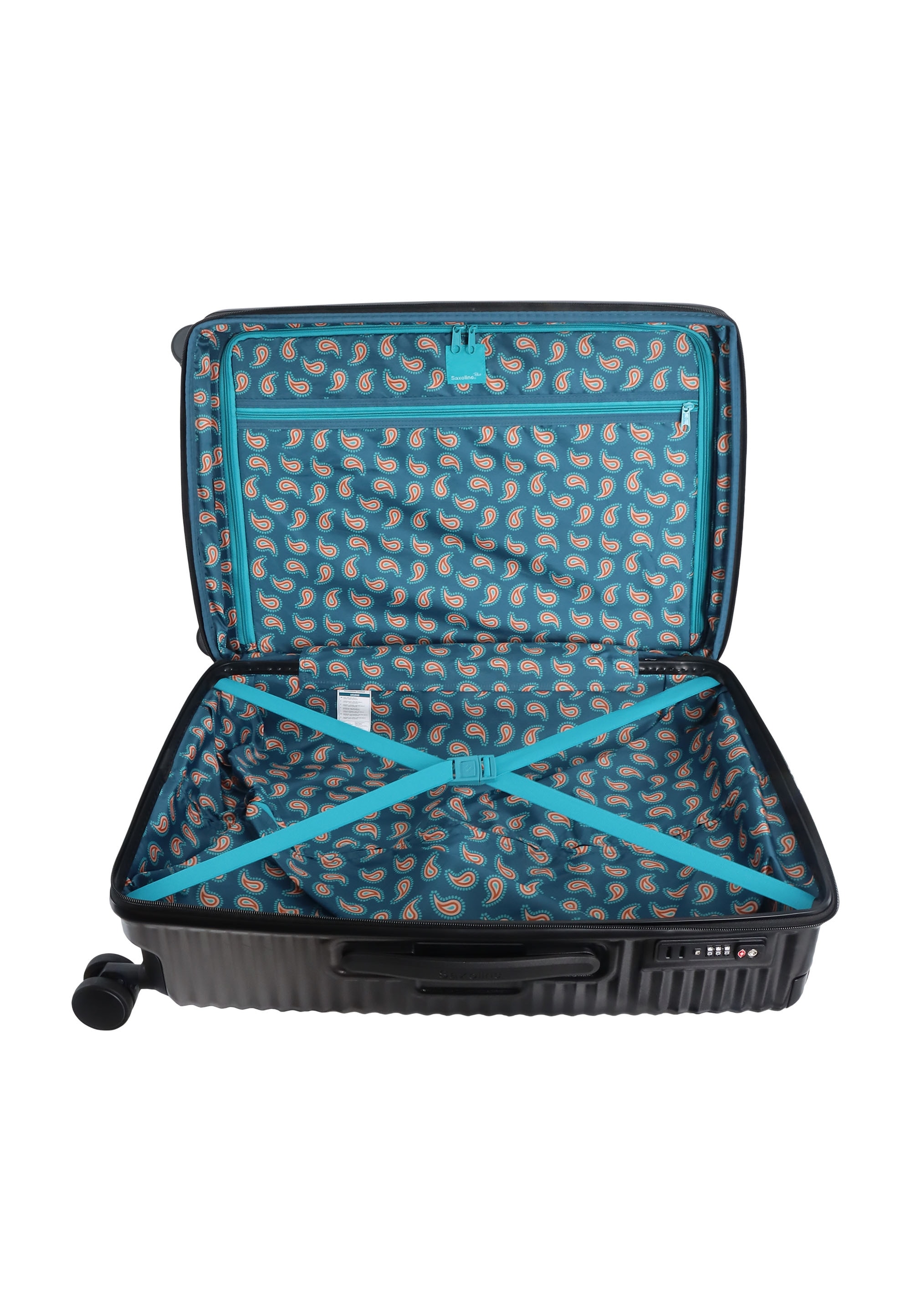 Saxoline® Koffer »Elite«, mit Trolleysystem aus Halbaluminium