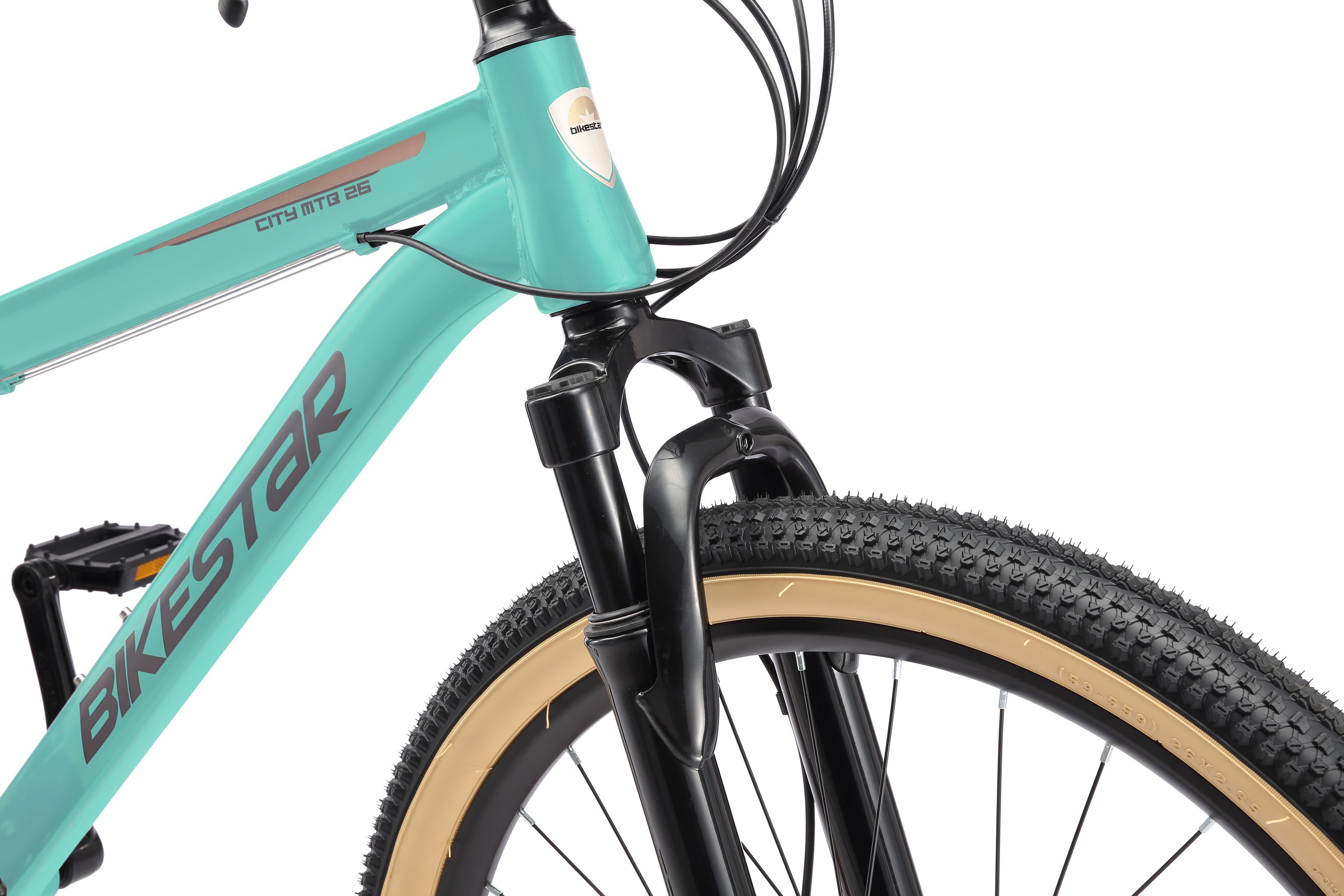 Bikestar Mountainbike 21 Gang Shimano RD-TY300 Schaltwerk Kettenschaltung für Damen und Herren, Kettenschaltung