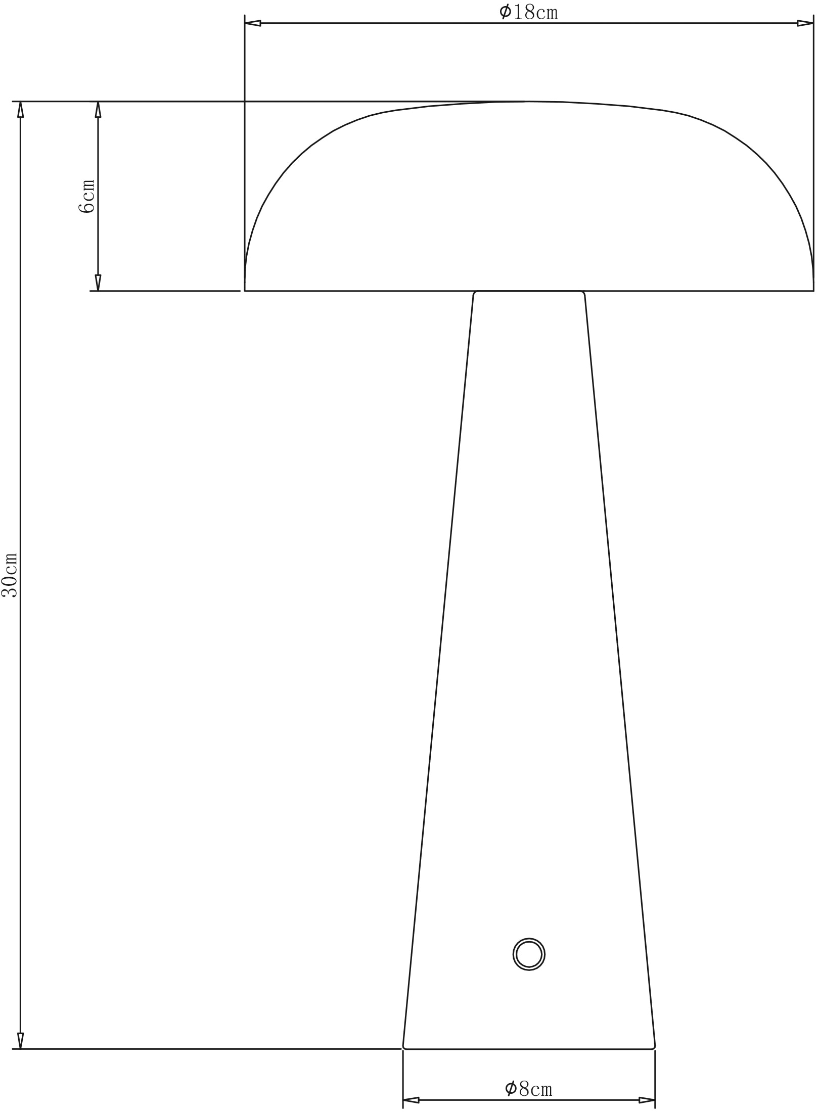 OTTO home LED Tischleuchte »Katniss - Akkuleuchte« LED-Modul 1 Stk. warmweiß - kaltweiß Farbwechsel, 2600 mAh Akku, USB-C, Akkulampe, Tischlampe kabellos