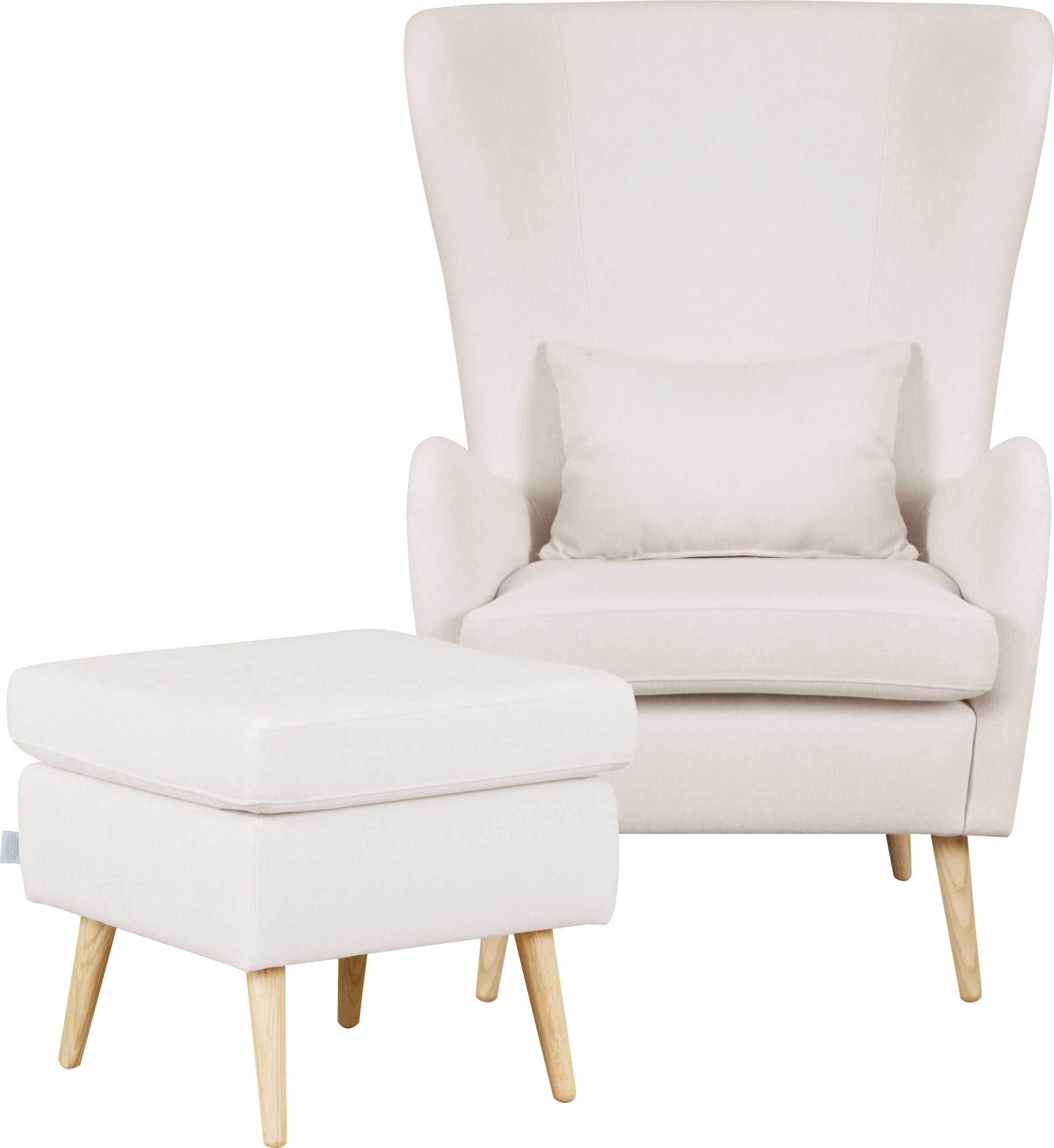 Home affaire Sessel "Sallito, TV-Sessel, Ohrensessel mit", Hocker, in viele günstig online kaufen