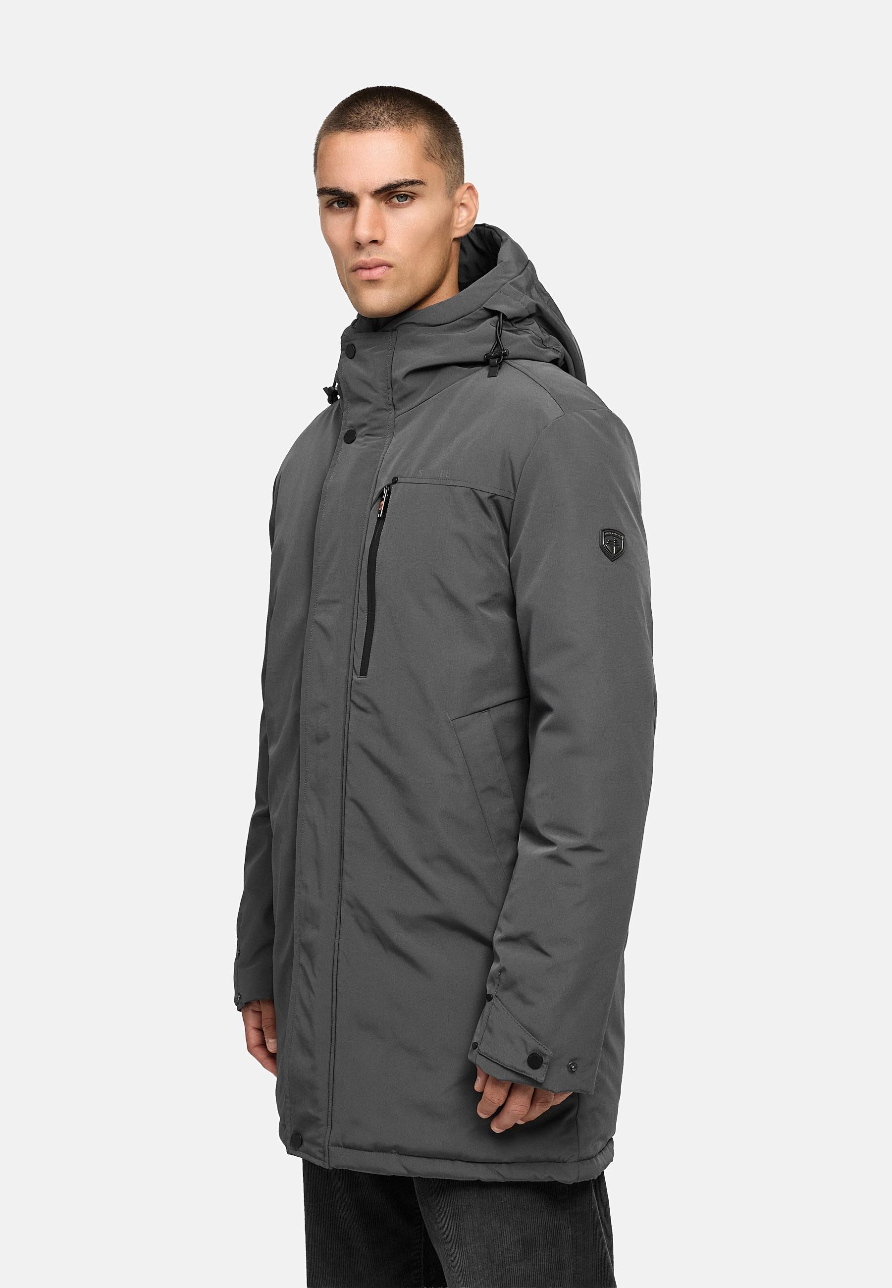 Stone Harbour Wintermantel »Phinoo XX«, Warmer Herren Winterparka mit gefütterter Kapuze
