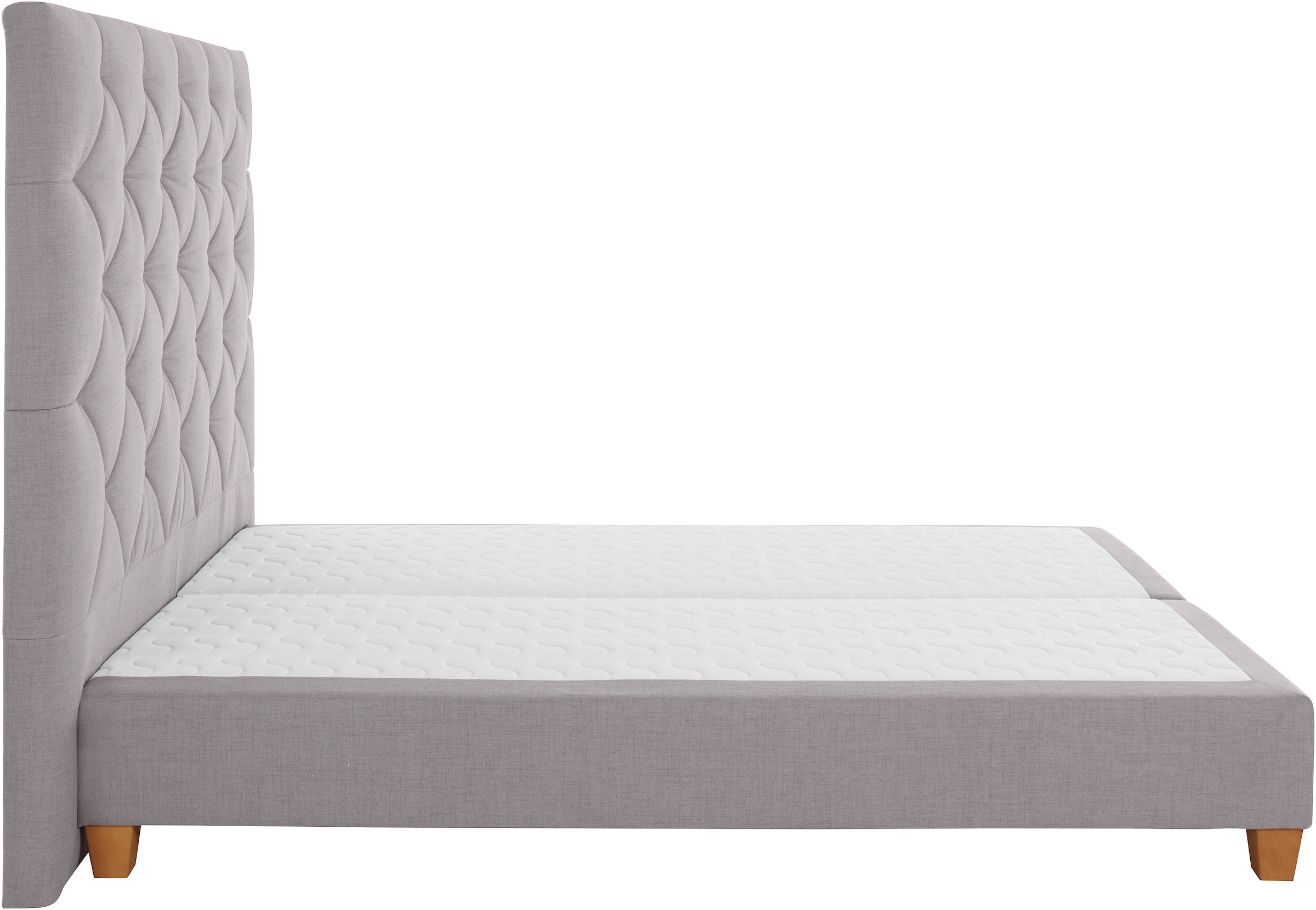 Home affaire Boxspringbett »Harmones hoch« in 3 Breiten, Härtegrad auch im Mix mit je 1 Matratze in H2 und H3