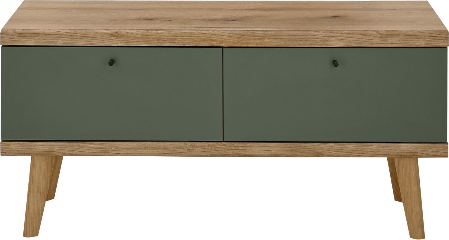 INOSIGN Lowboard »MAVAS«, in moderner Trendfarbe, Griffe aus Metall (Schwarz), Breite 107 cm