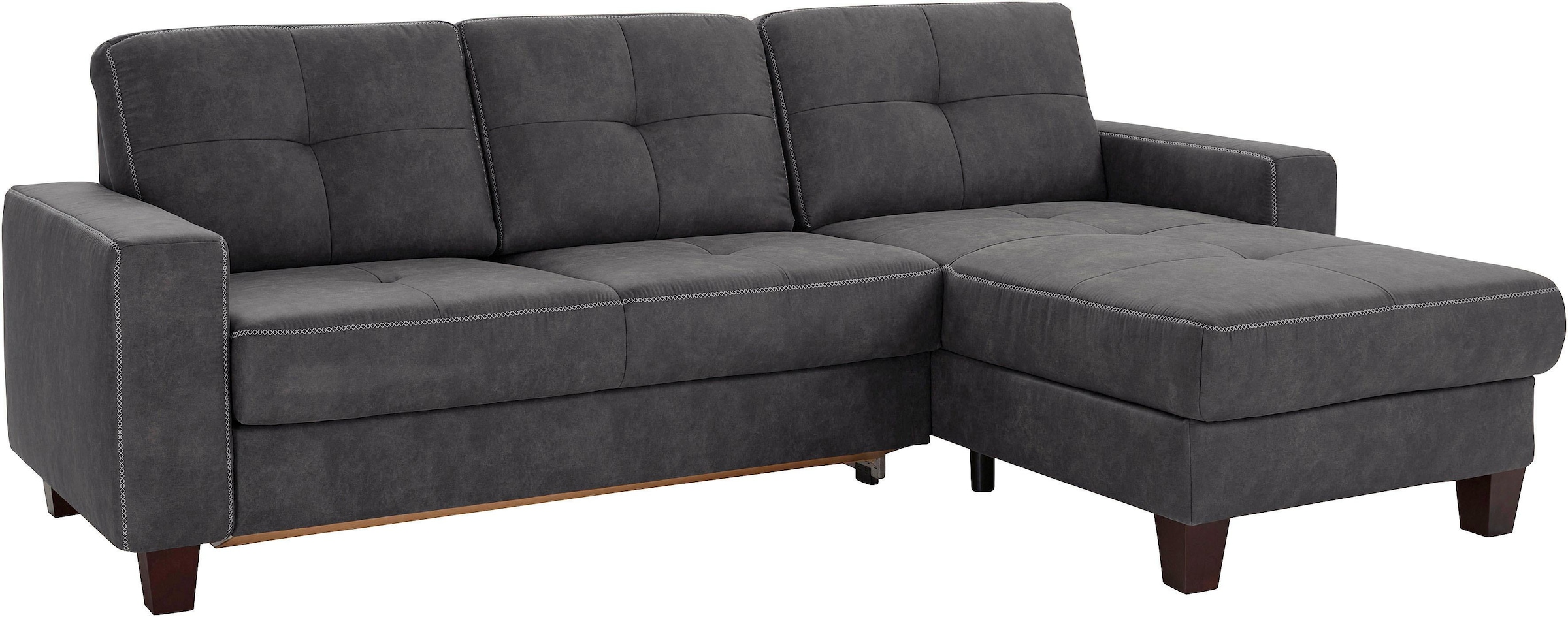 OTTO home Ecksofa "Varese" wahlweise mit Schlaffunktion und Vorziehfunktion