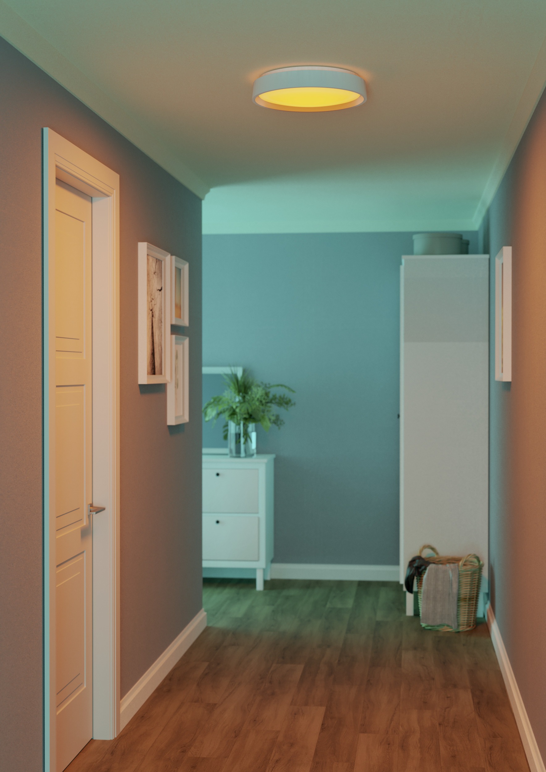 EGLO LED Deckenleuchte »MASSIGNANO-Z Deckenlampe, Disco-Modus, ZigBee 3.0, Wohnzimmerlampe« LED-Modul 1 Stk. RGB | warmweiß - kaltweiß Fernbedienung inkl., App / Sprachsteuerung Alexa, H: 6,5cm x D: 40 cm