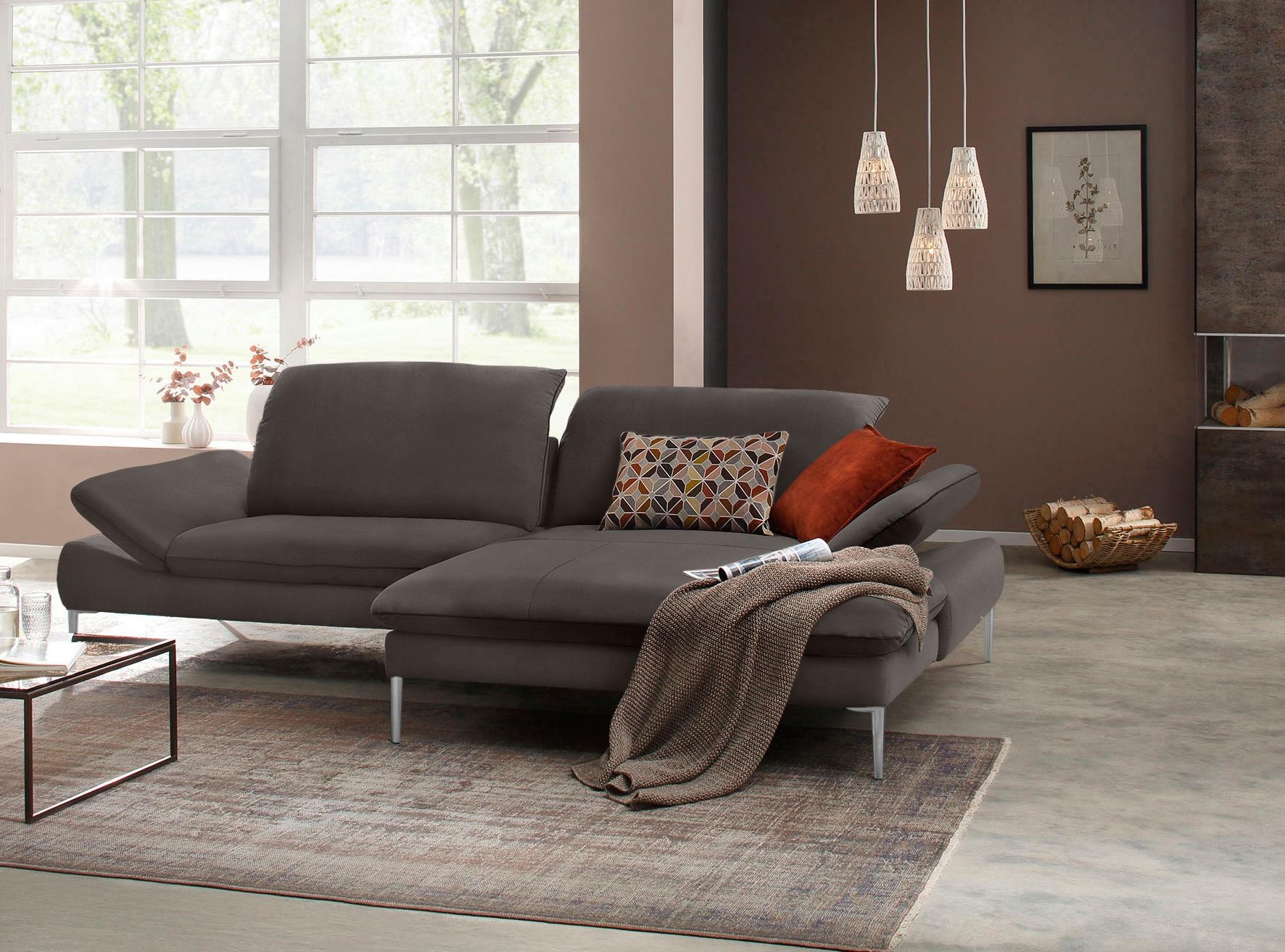 Ecksofa »enjoy&MORE«, mit Sitztiefenverstellung, Füße Chrom glänzend, Breite 294 cm