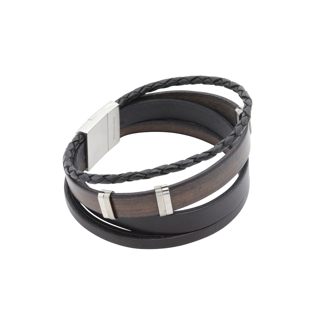 Firetti Lederarmband »Schmuck Geschenk Armschmuck mehrreihig, modisch«