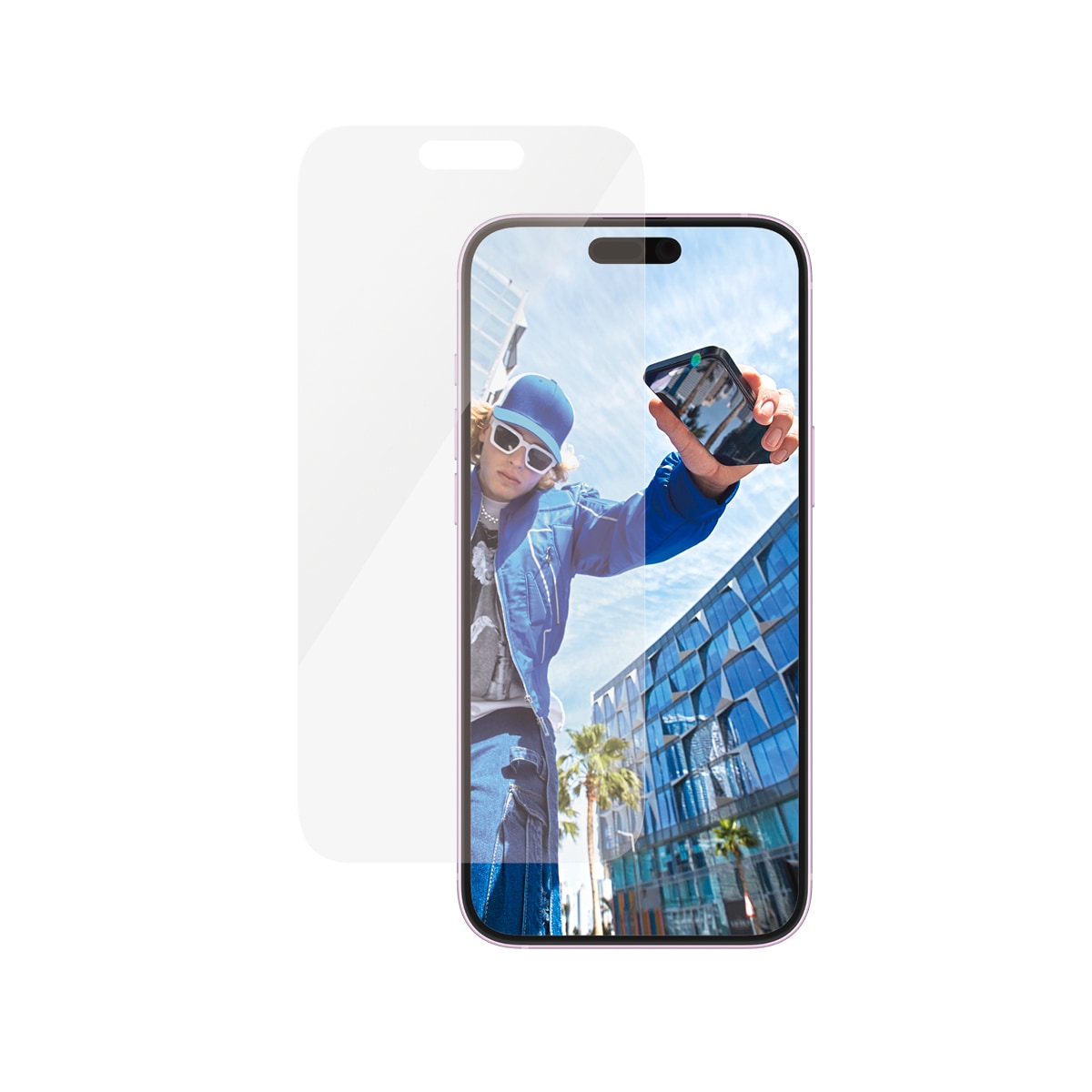 PanzerGlass Displayschutzglas »Classic Fit Screen Protection«, für Apple iPhone 16 Plus, Displayschutzfolie, Schutzfolie, Bildschirmschutz, kratz- & stoßfest