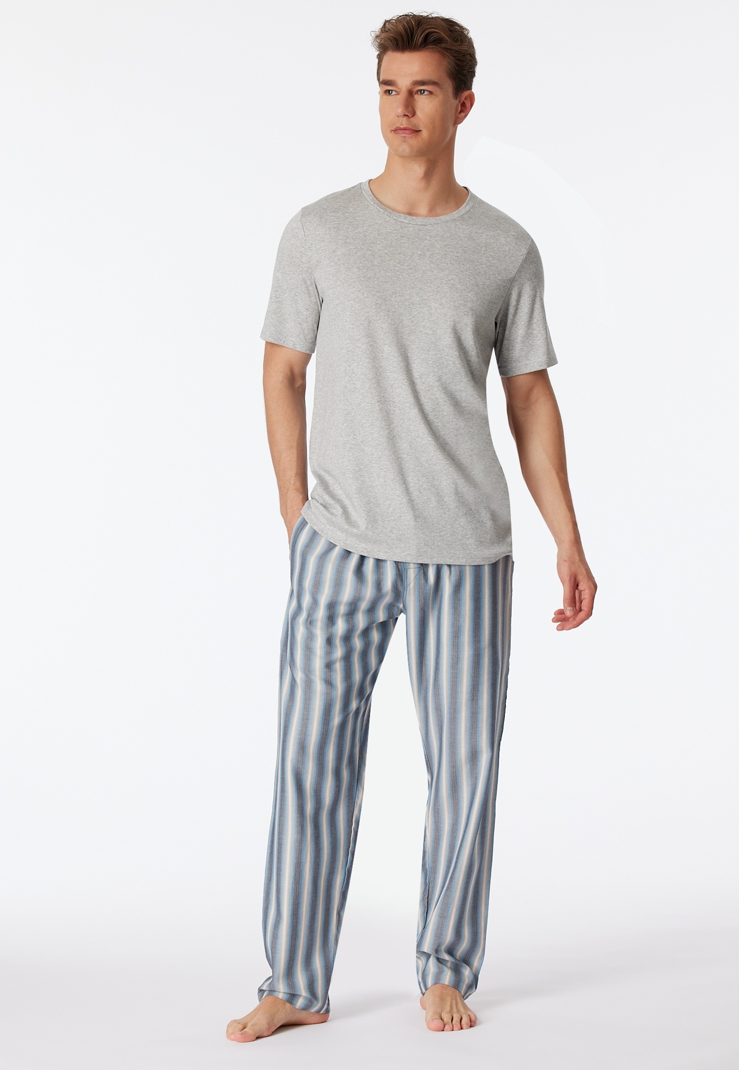 Schiesser Loungehose "Mix + Relax" mit funktionaler Knopfleiste günstig online kaufen