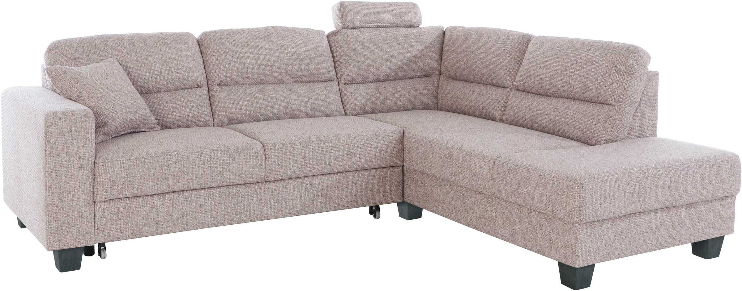 Thumbnail - TRENDMANUFAKTUR Ecksofa "Chamber, zeitlos & elegant, bequem, L-Form", inklusive einer Kopfstütze, wahlweise mit Schlaffu...